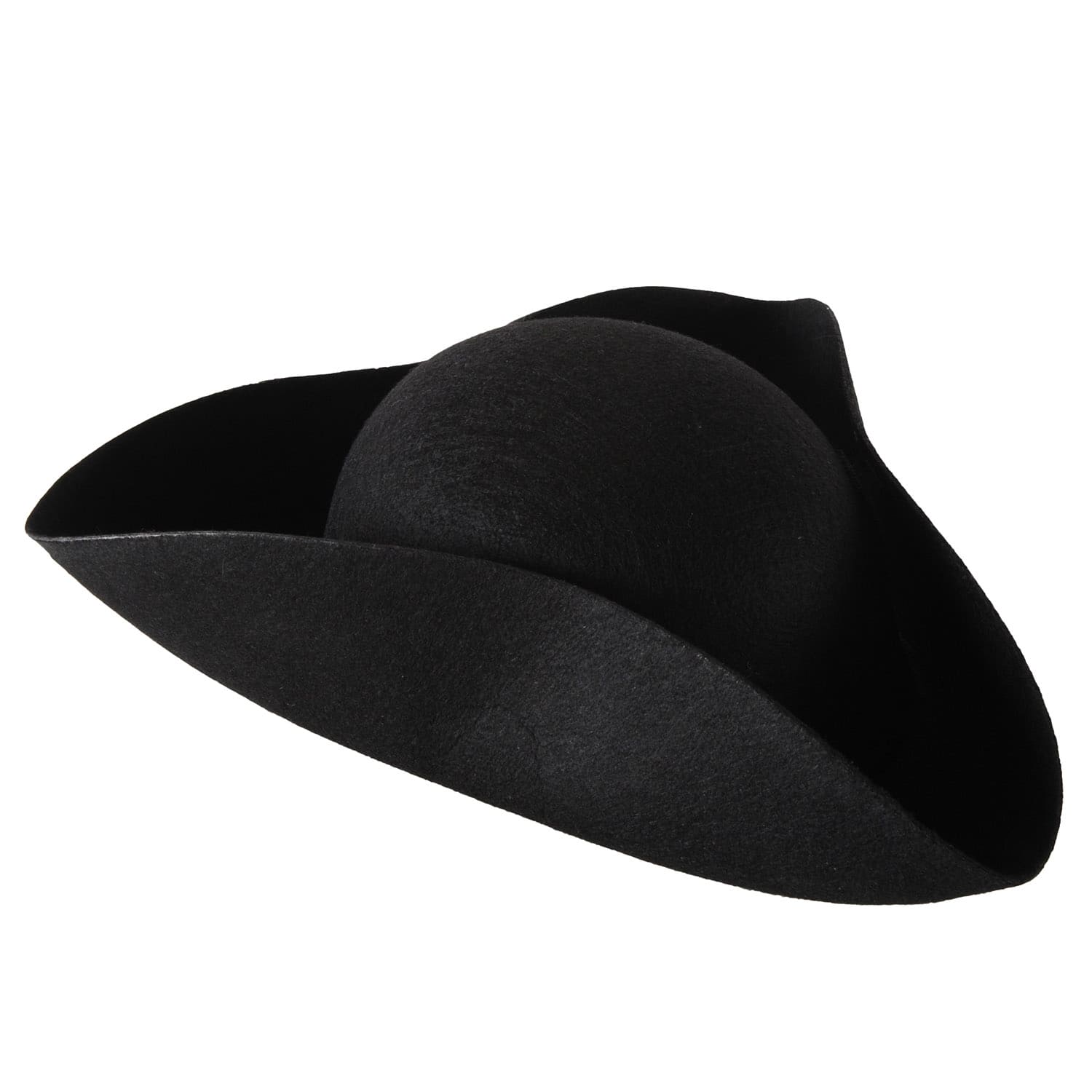 Besitle Black Felt Tricorn Hat