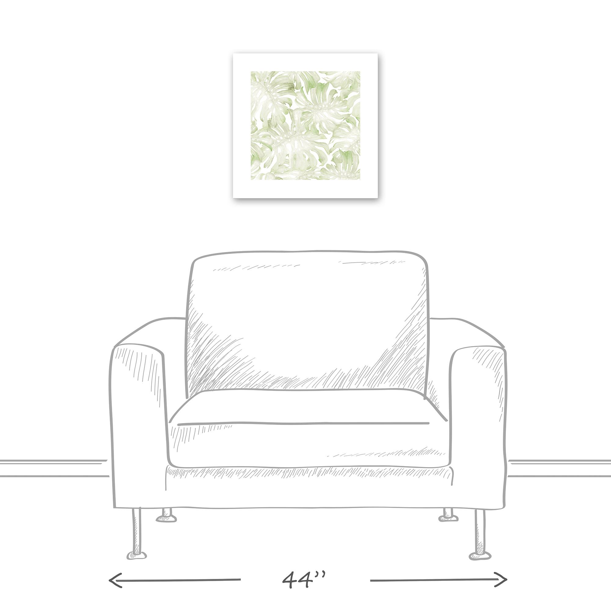 Simple Monstera Canvas Wall Art
