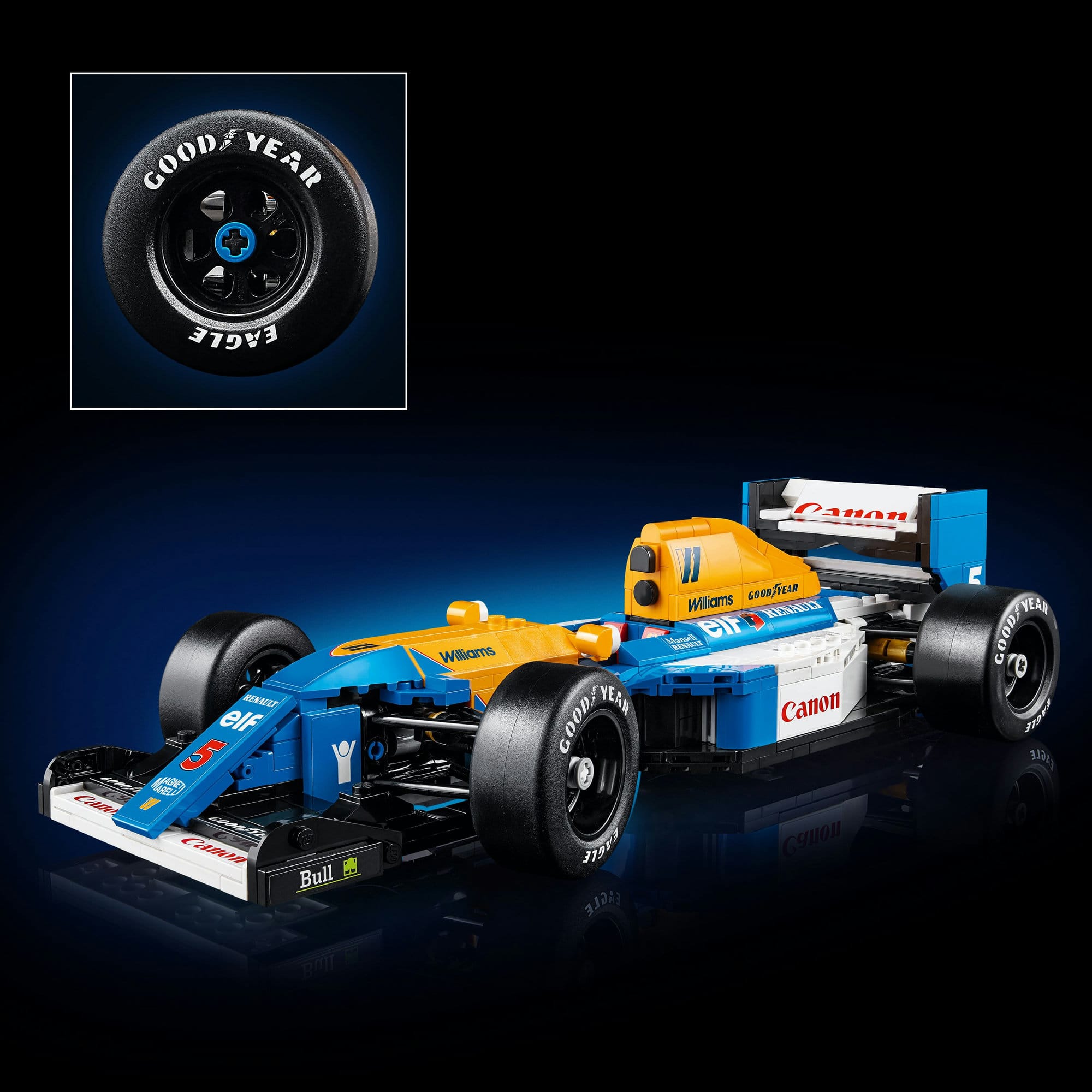 LEGO® Icons Williams Racing FW14B & Nigel Mansell Home Office Desk Decor 10353
