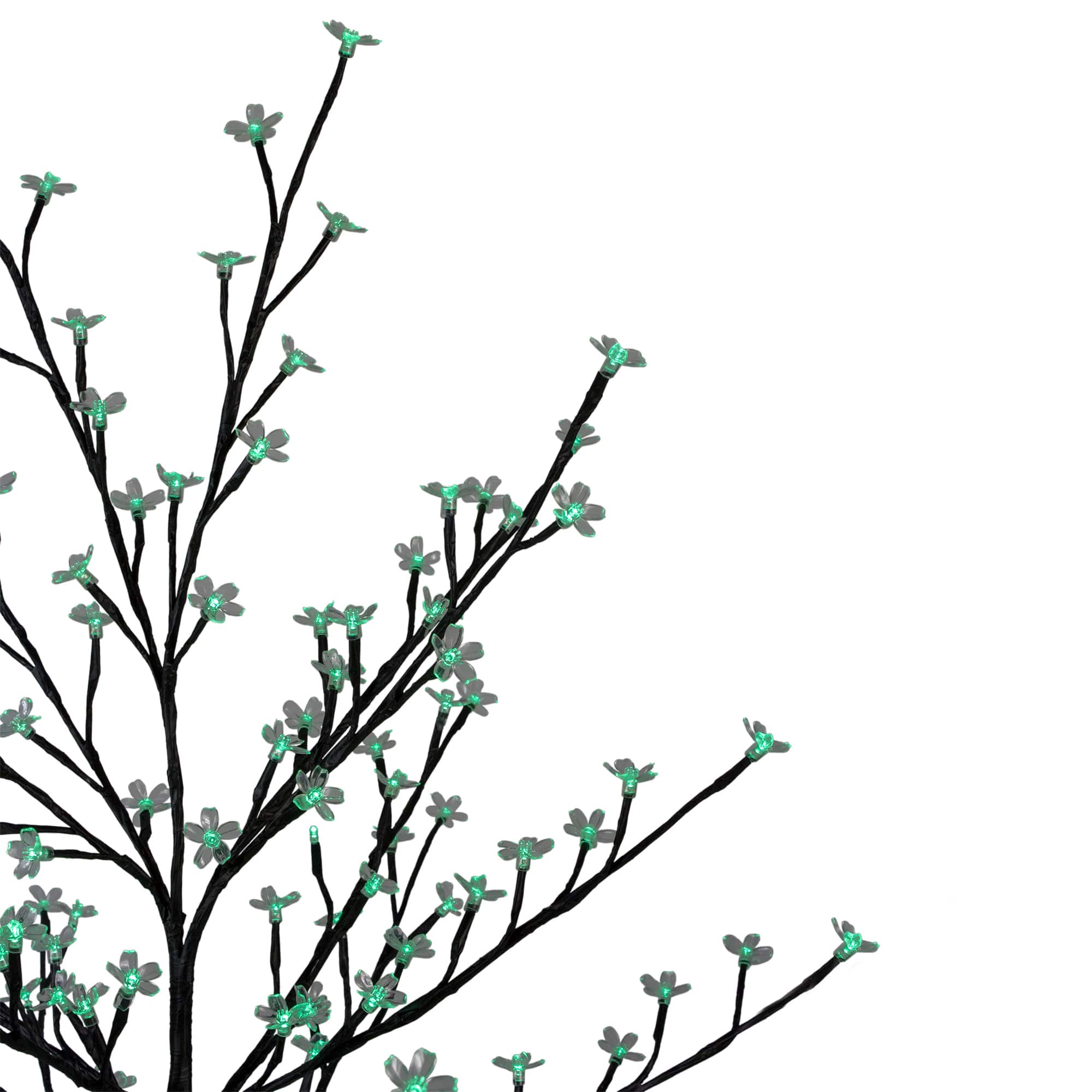 6ft. Green LED Cherry Blossom Flower Artificial Tree