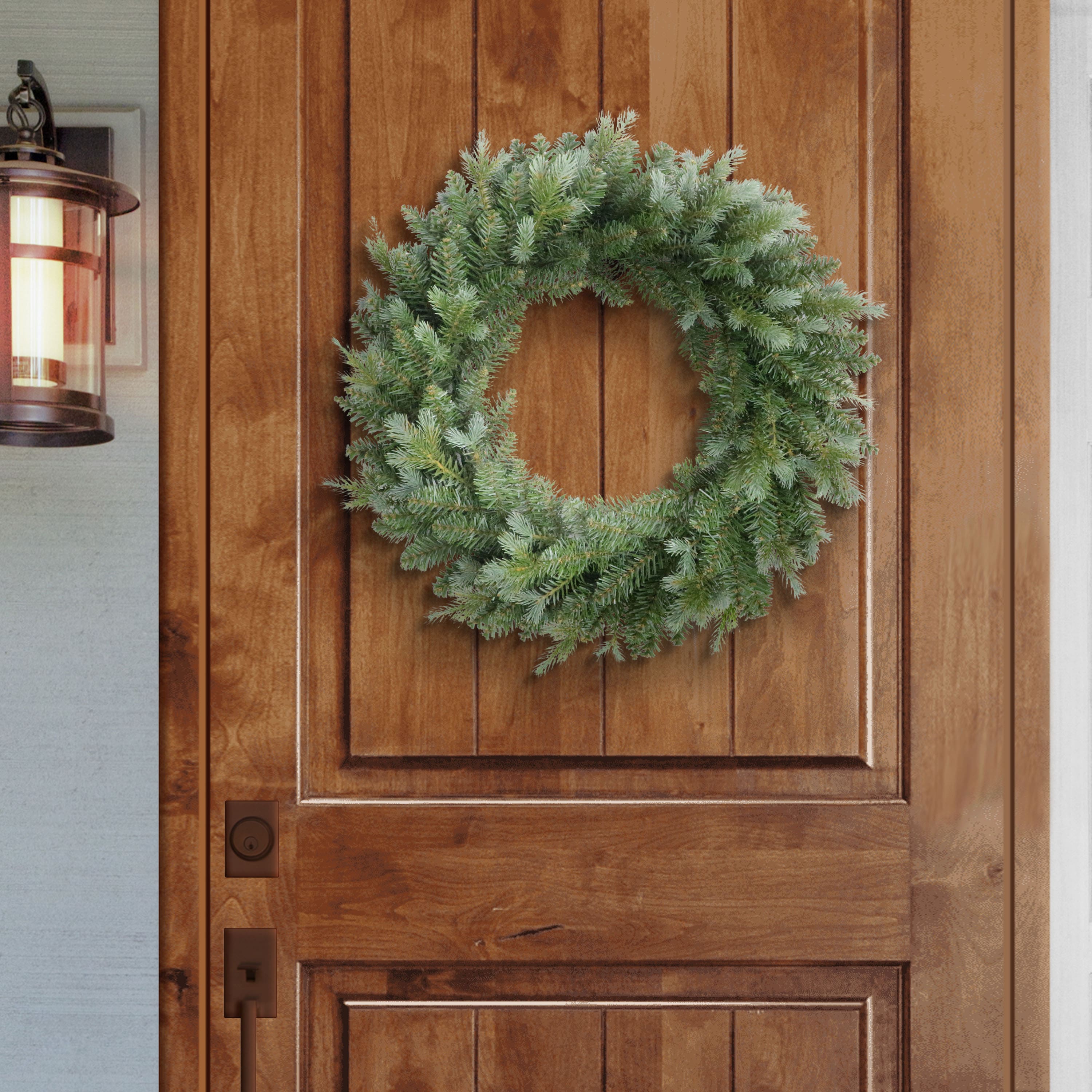 24" Blue & Green Linden Fir Artificial Christmas Wreath