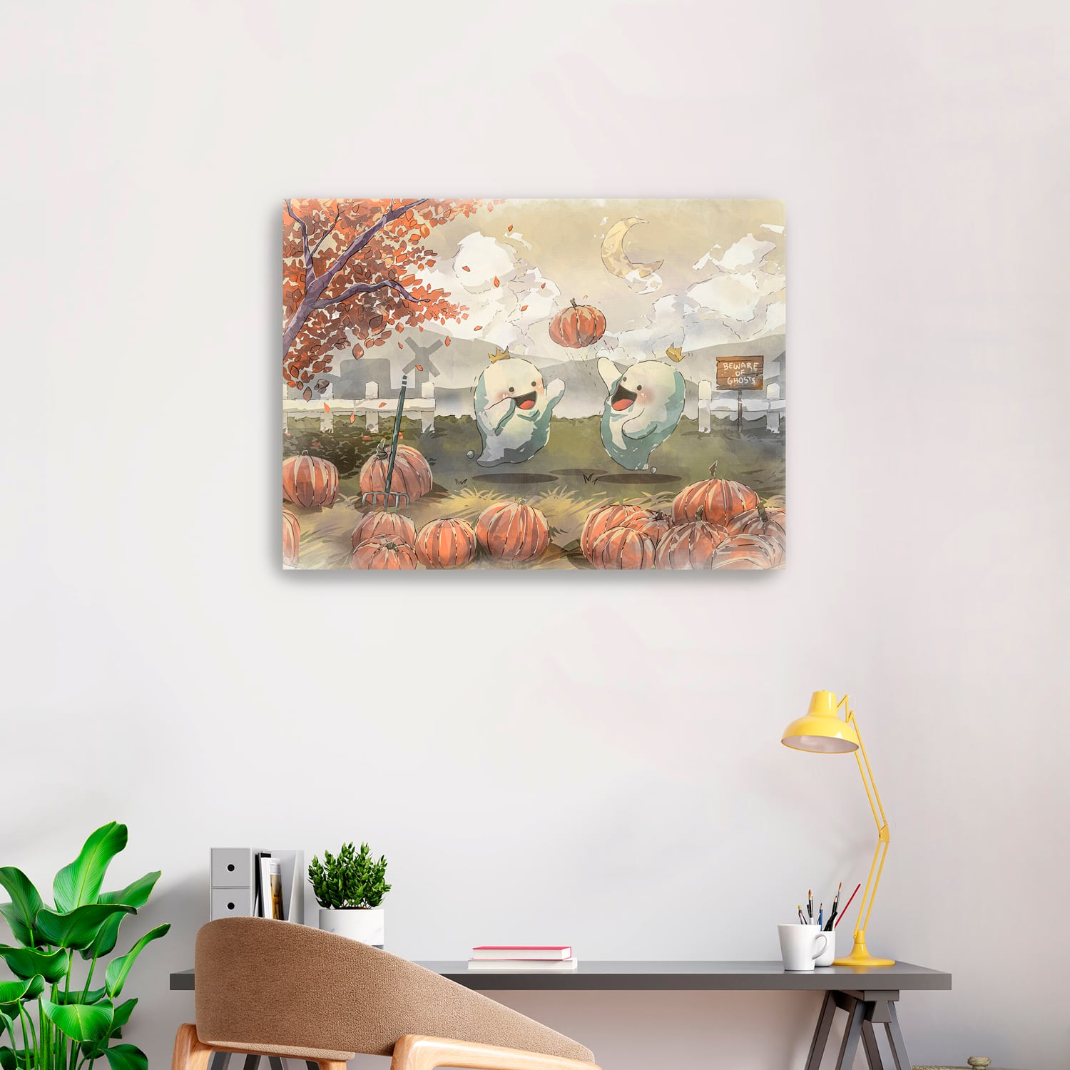 Lumaprints Playful Ghosts Canvas Giclée Art