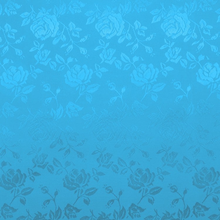 Turquoise Jacquard Satin