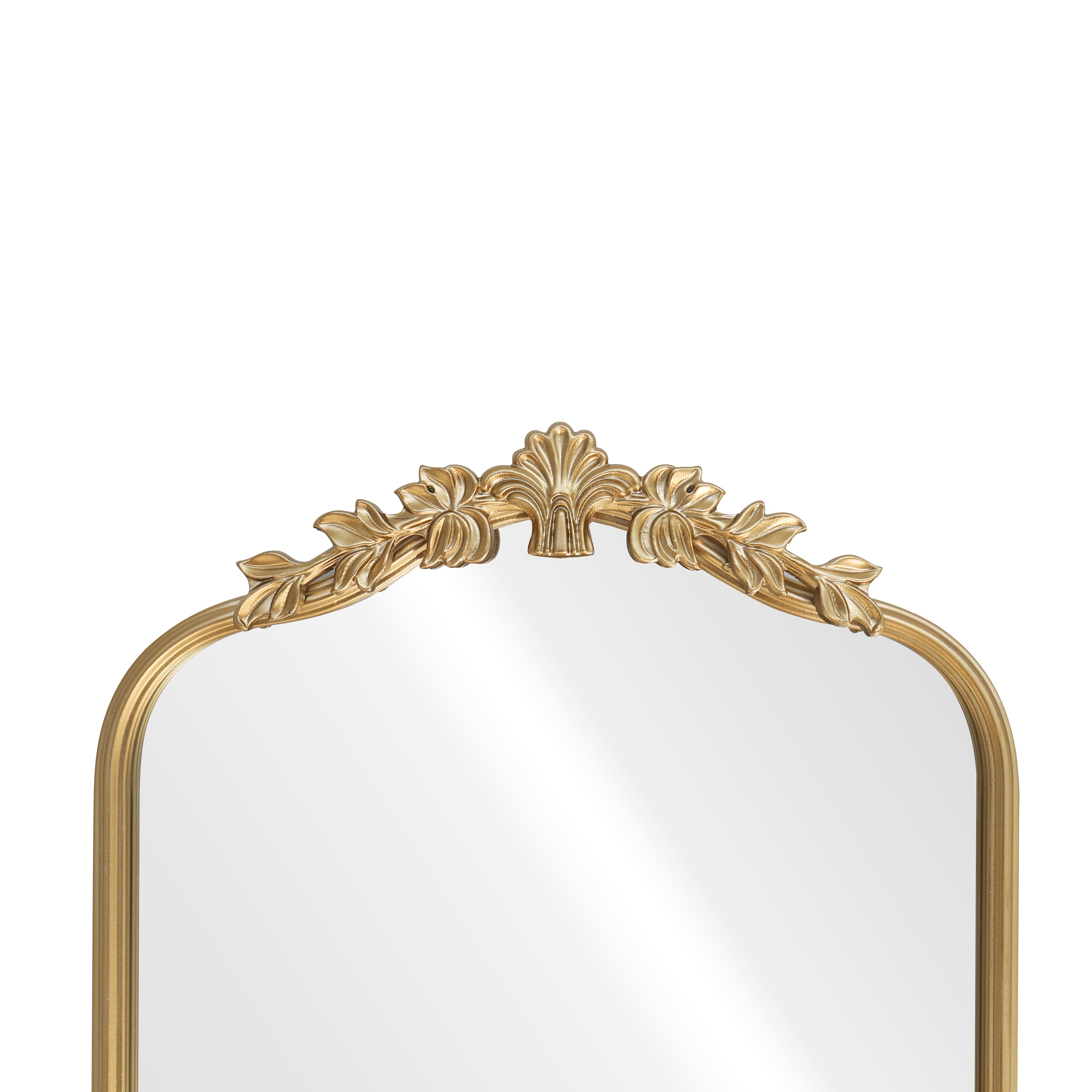 18" x 27" Ornate Arch Wall Mirror in Gold Metal Frame by Ashland®