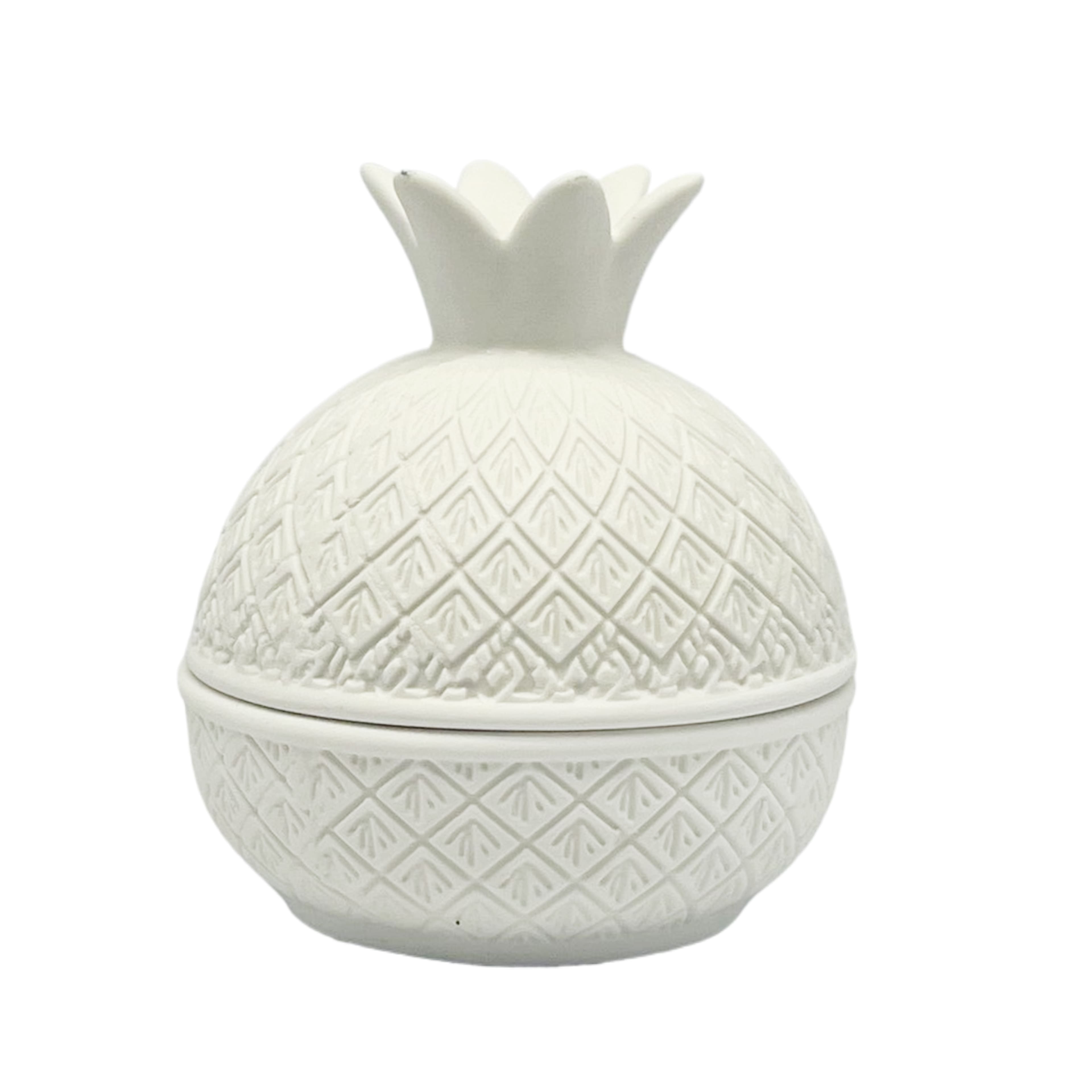 3.75" Pineapple DIY Ceramic Trinket Box with Lid by Make Market®