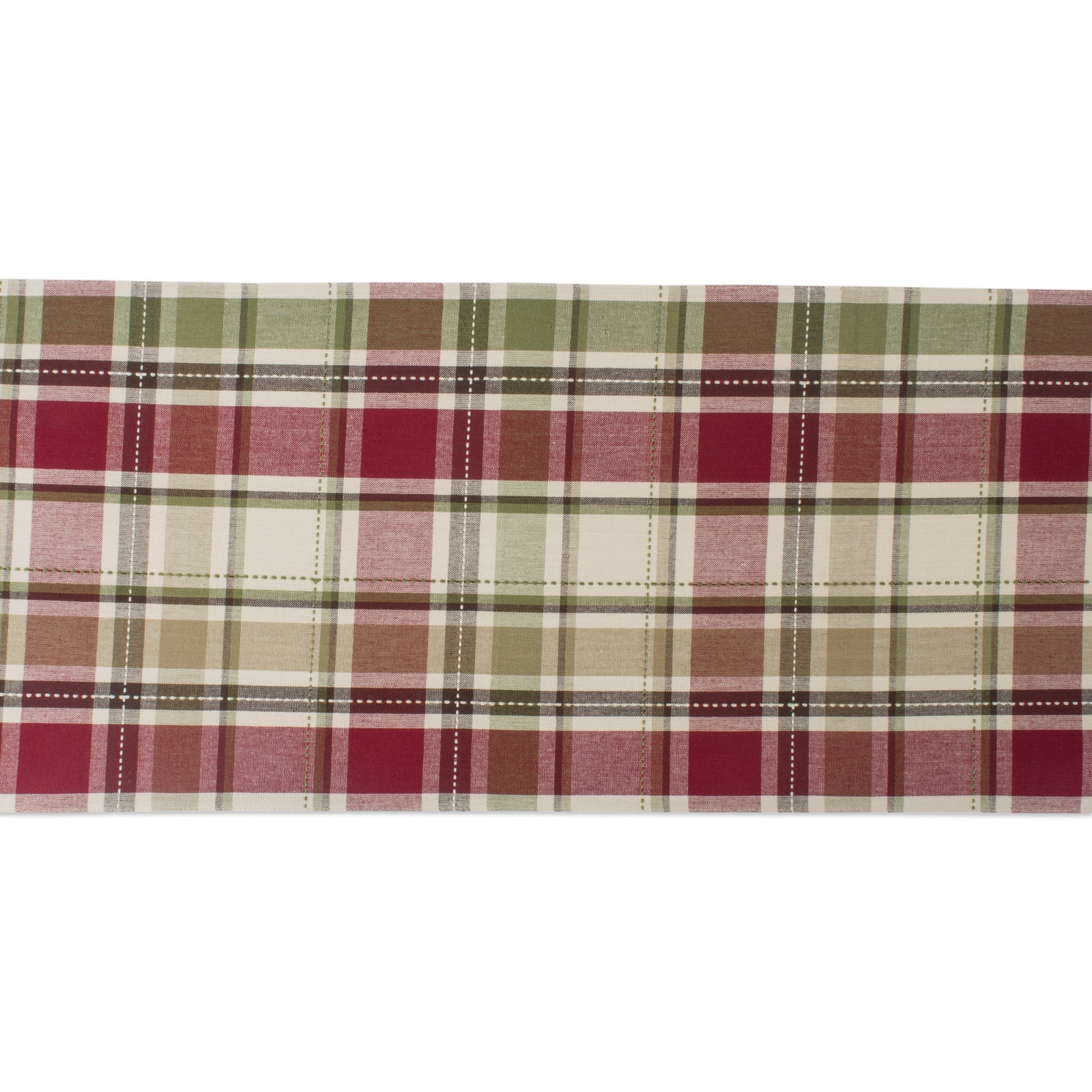 Homespun Plaid Table Runner 13" x 108"