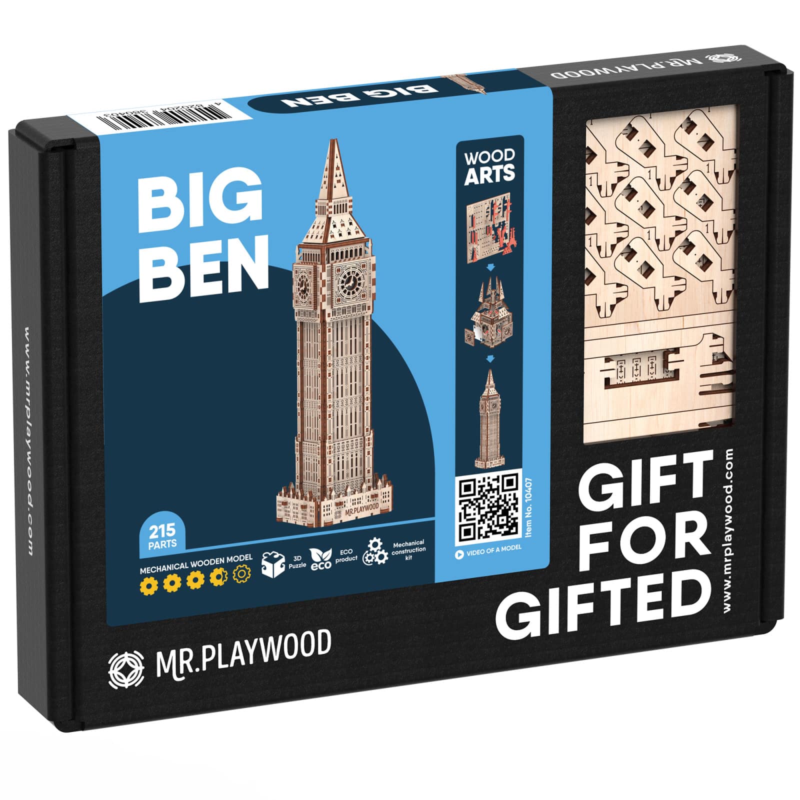 Mr. Playwood Big Ben 3D Wooden STEM Puzzle Kit