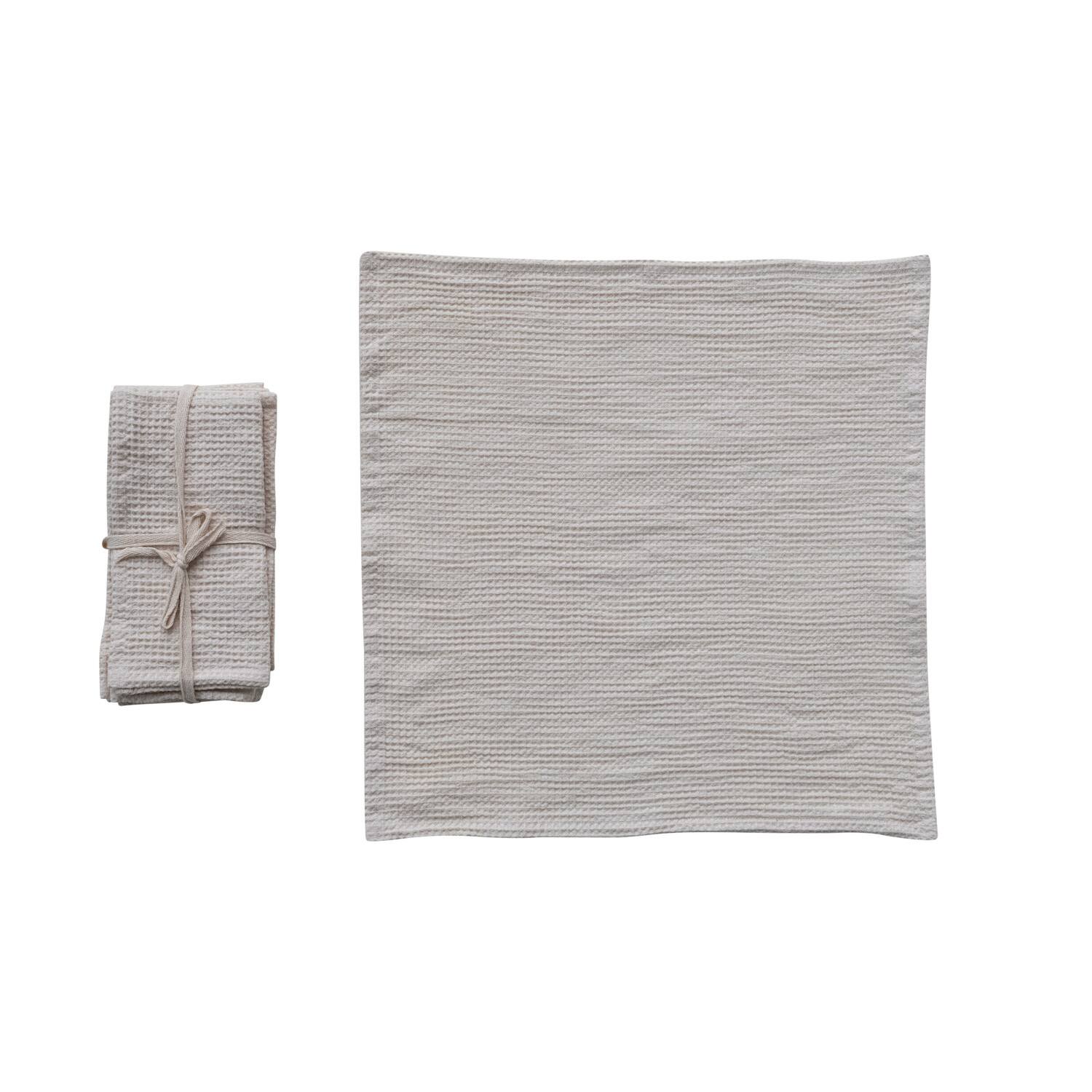 Hello Honey® Woven Linen & Cotton Waffle Dinner Napkins