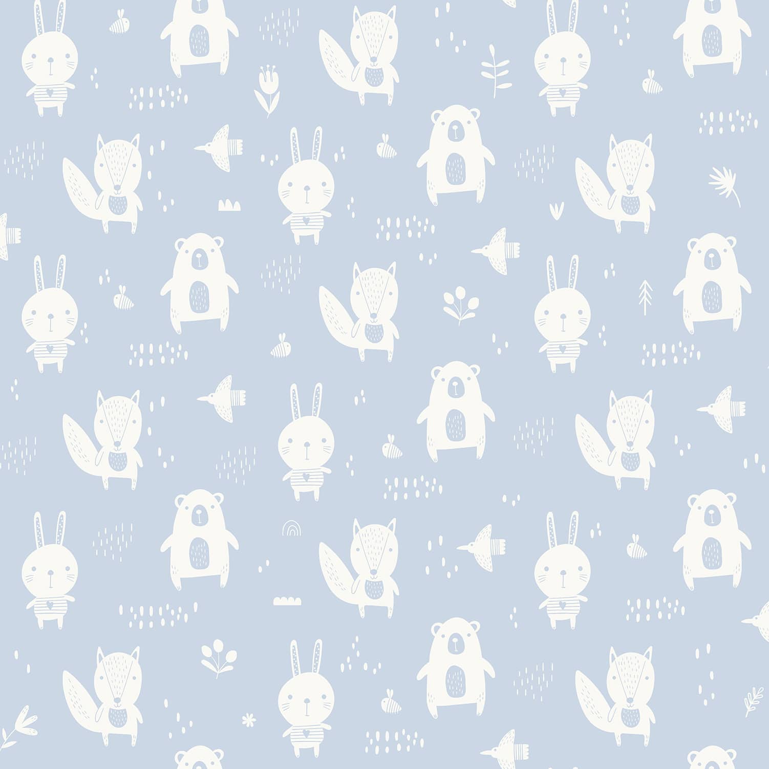 Designs Direct Little Animal Friends Wallpaper