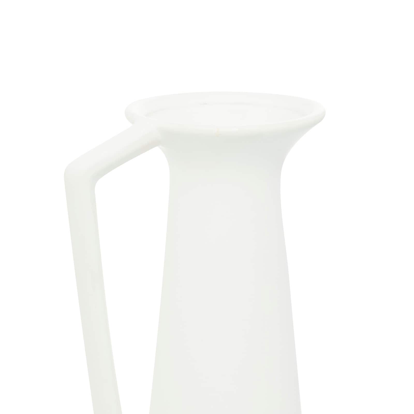 CosmoLiving by Cosmopolitan Set of 3 White Ceramic Modern Vase, 17", 16", 16"