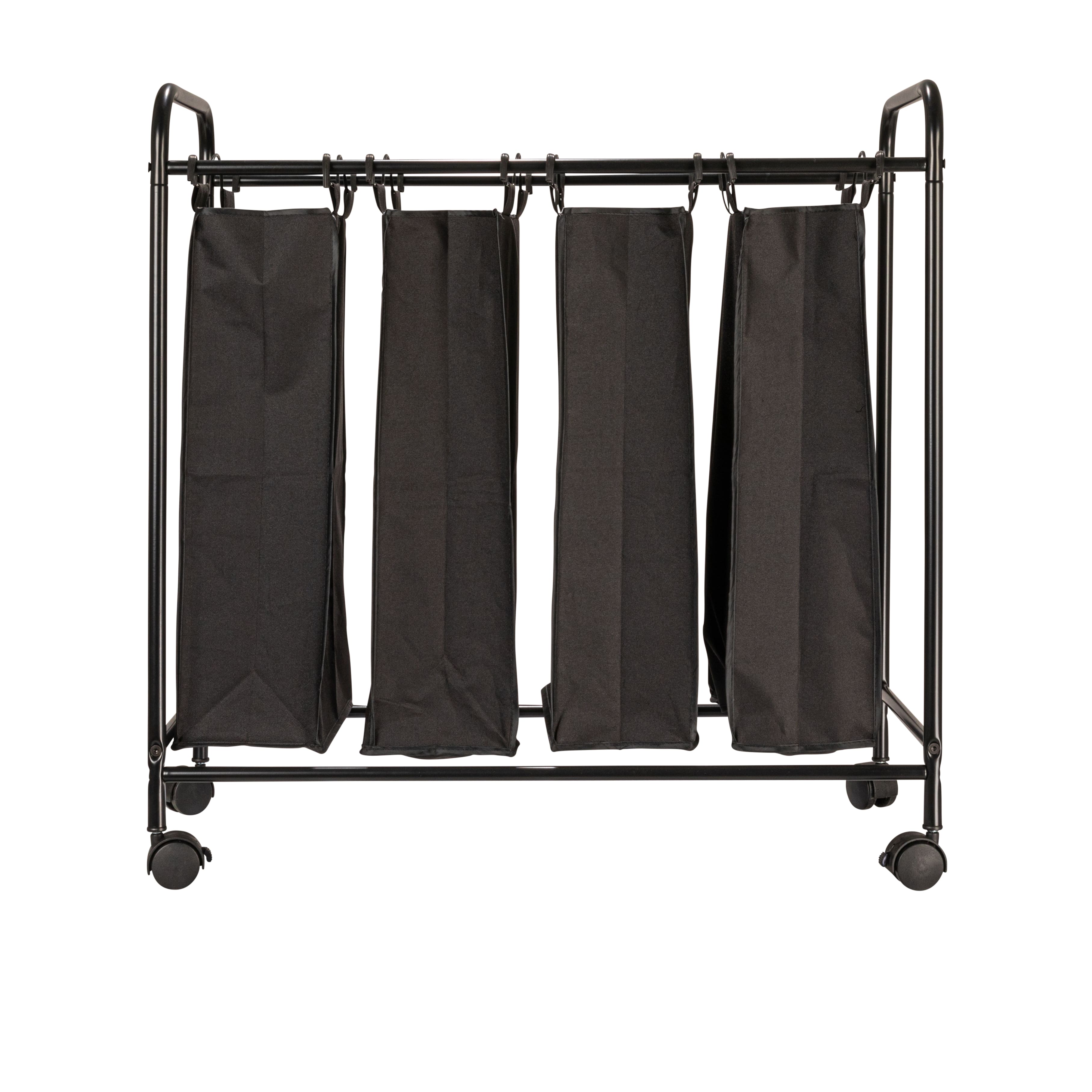 Household Essentials 4-Bag Rolling Laundry Sorter Cart
