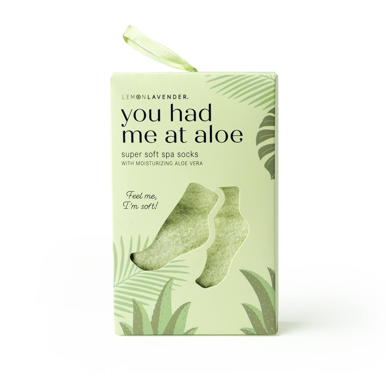 Assorted Lemon Lavender You Had Me at Aloe Super Soft Spa Socks, 1pc.