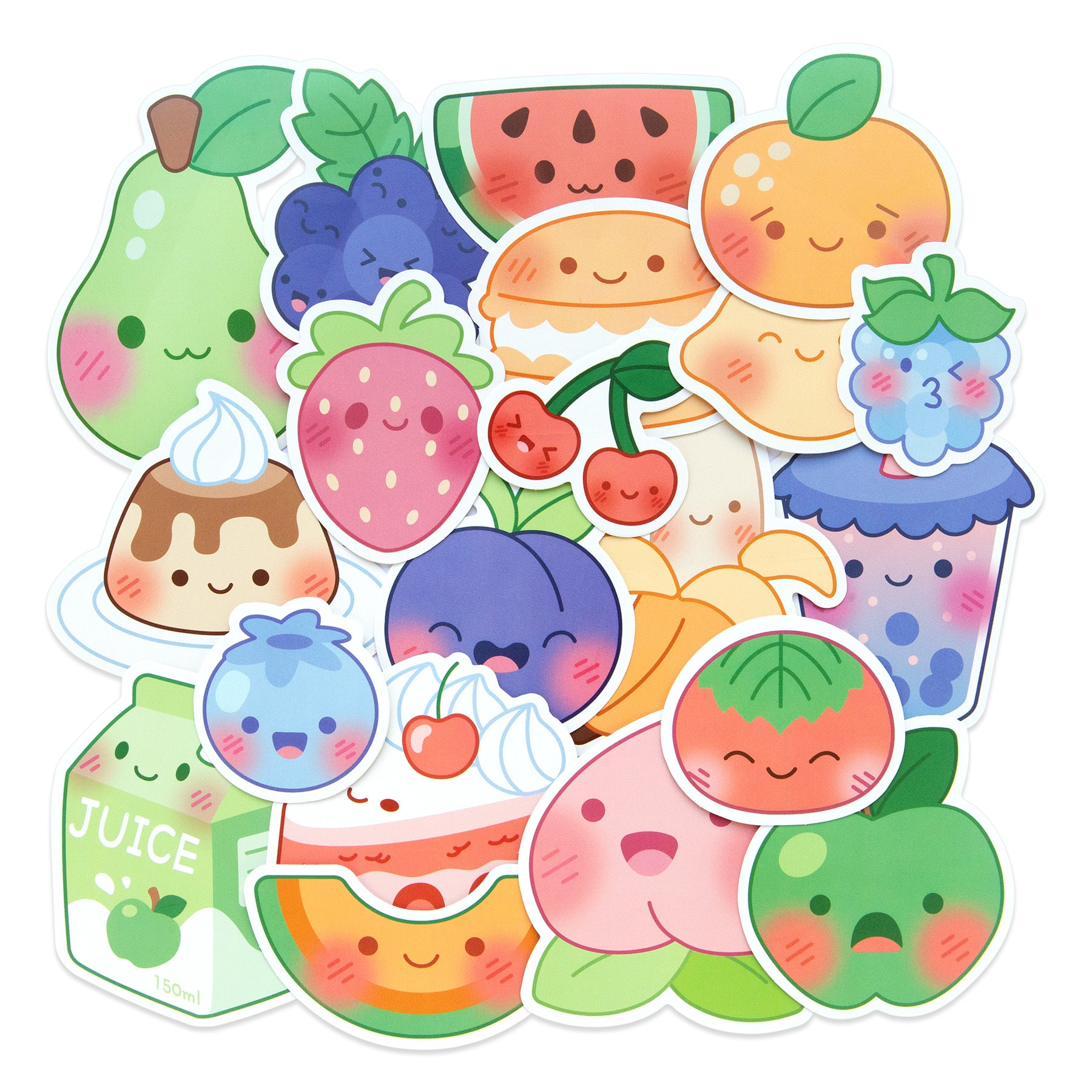 Kawaii Food Vinyl Die Cut Stickers by Recollections™