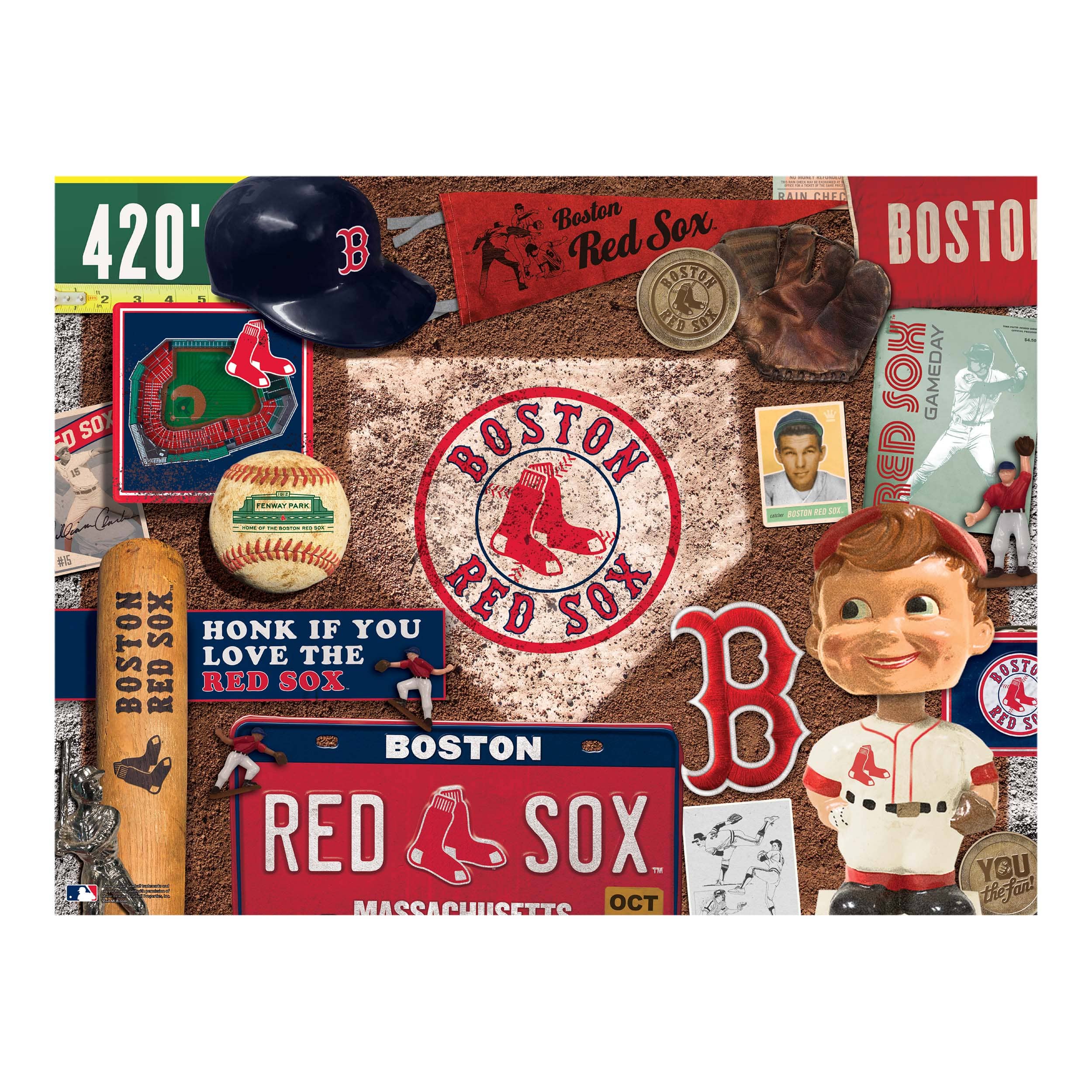 MLB Baseball Retro Series 500 Piece Puzzle, Color: New York
