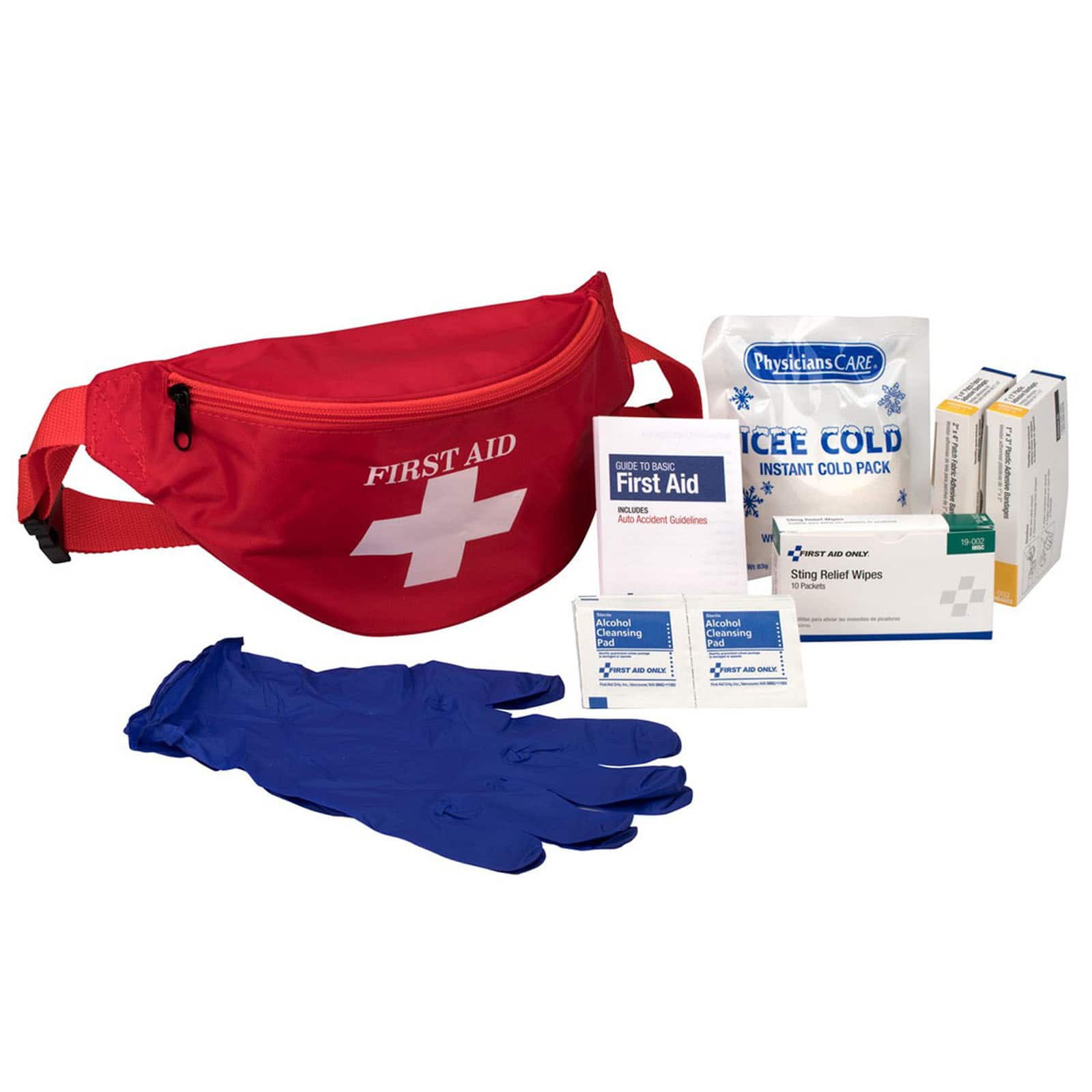 PhysiciansCARE® First Aid Fanny Pack, 49 Pieces