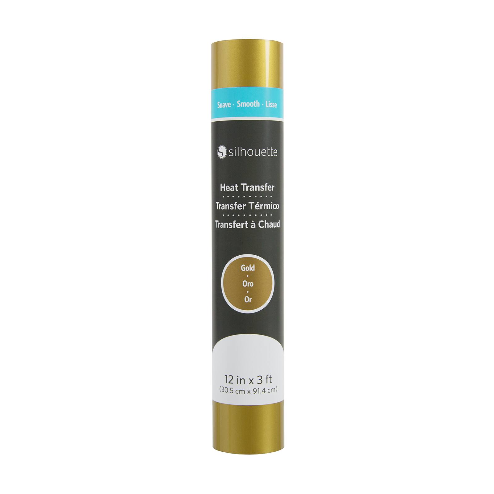 Silhouette® 12'' Gold Smooth Heat Transfer Material