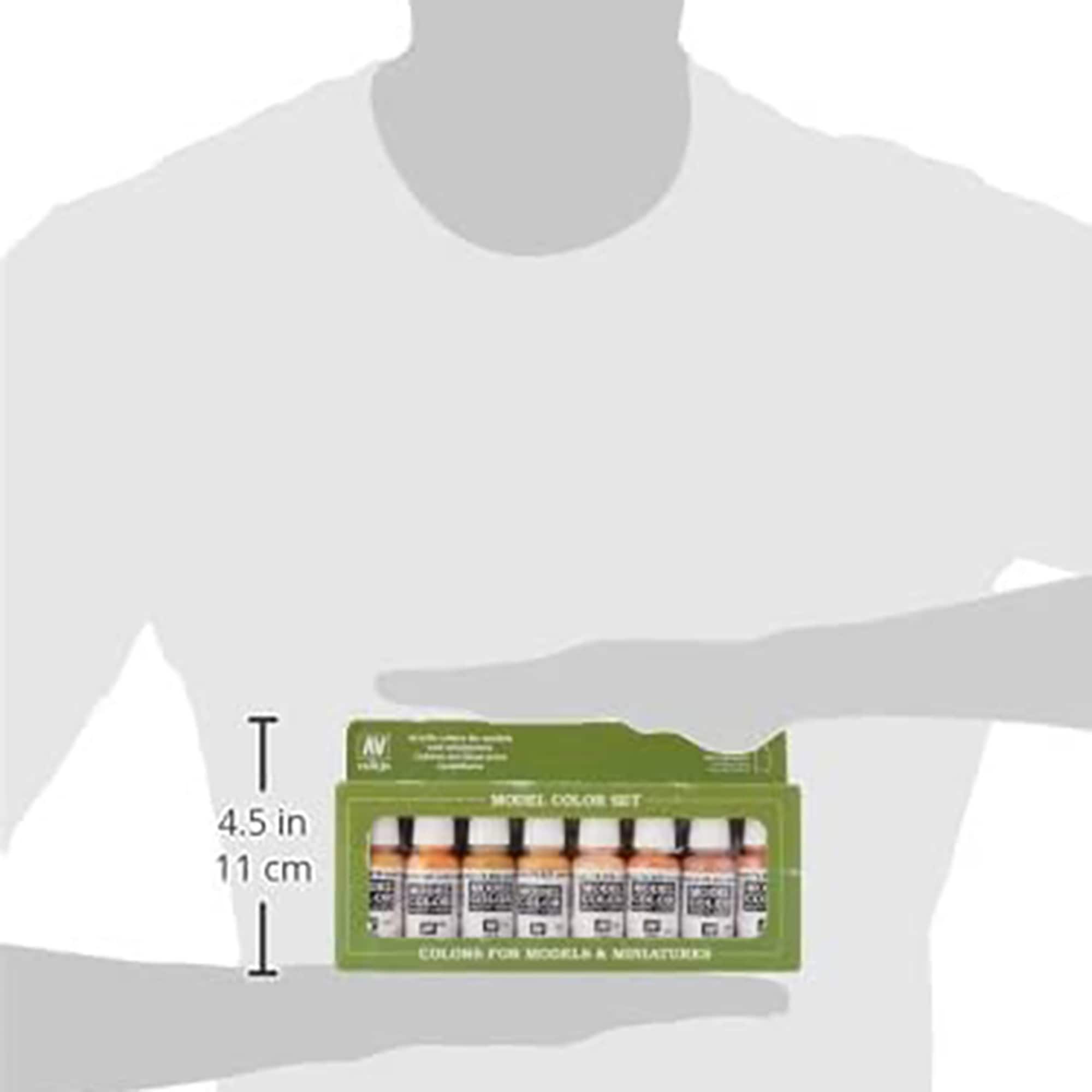 Vallejo Model Color Face & Skin Tones Acrylic Paint Set