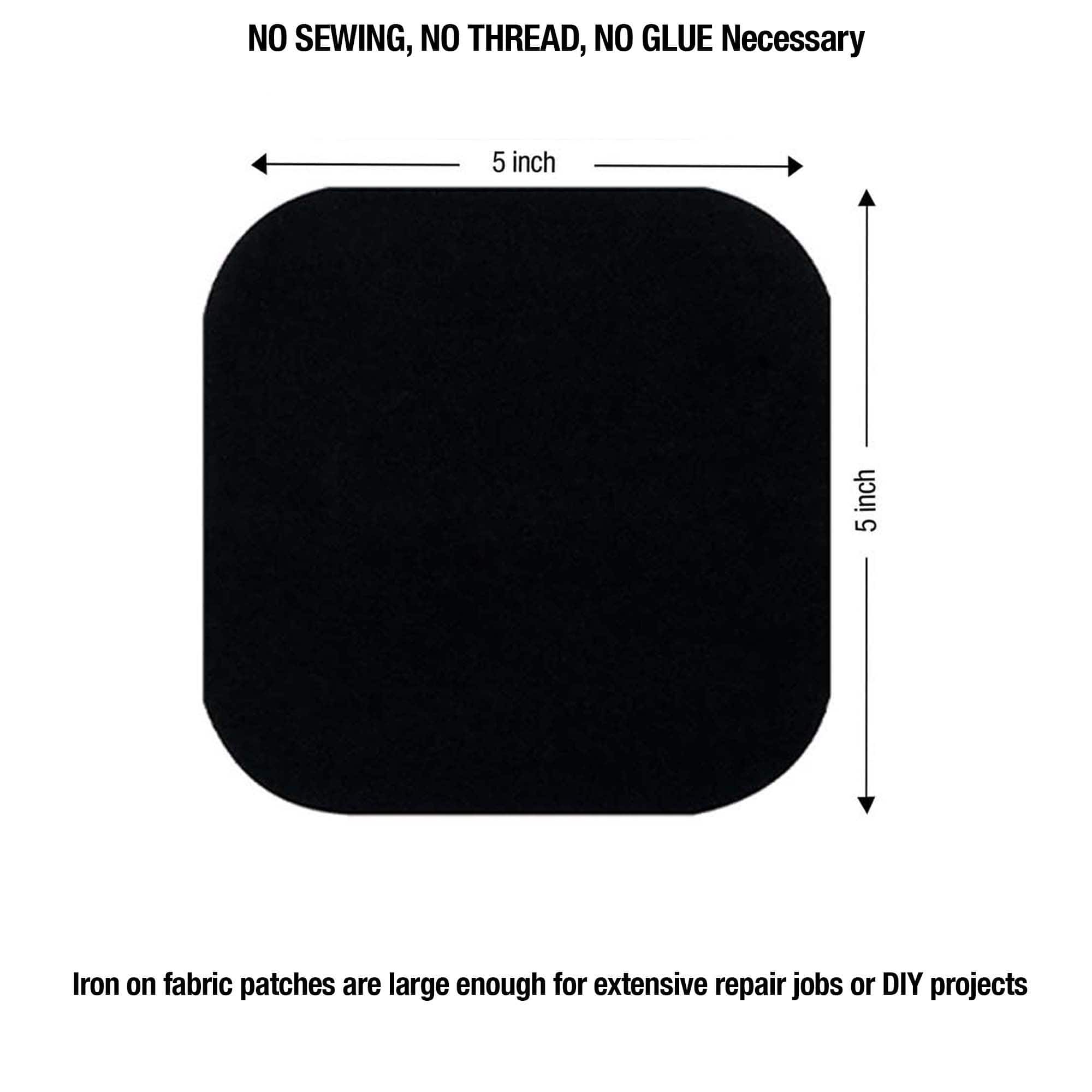 SINGER® Denim & Solid DIY Iron-On Fabric Patch Kit with 2 Bonus Stencils