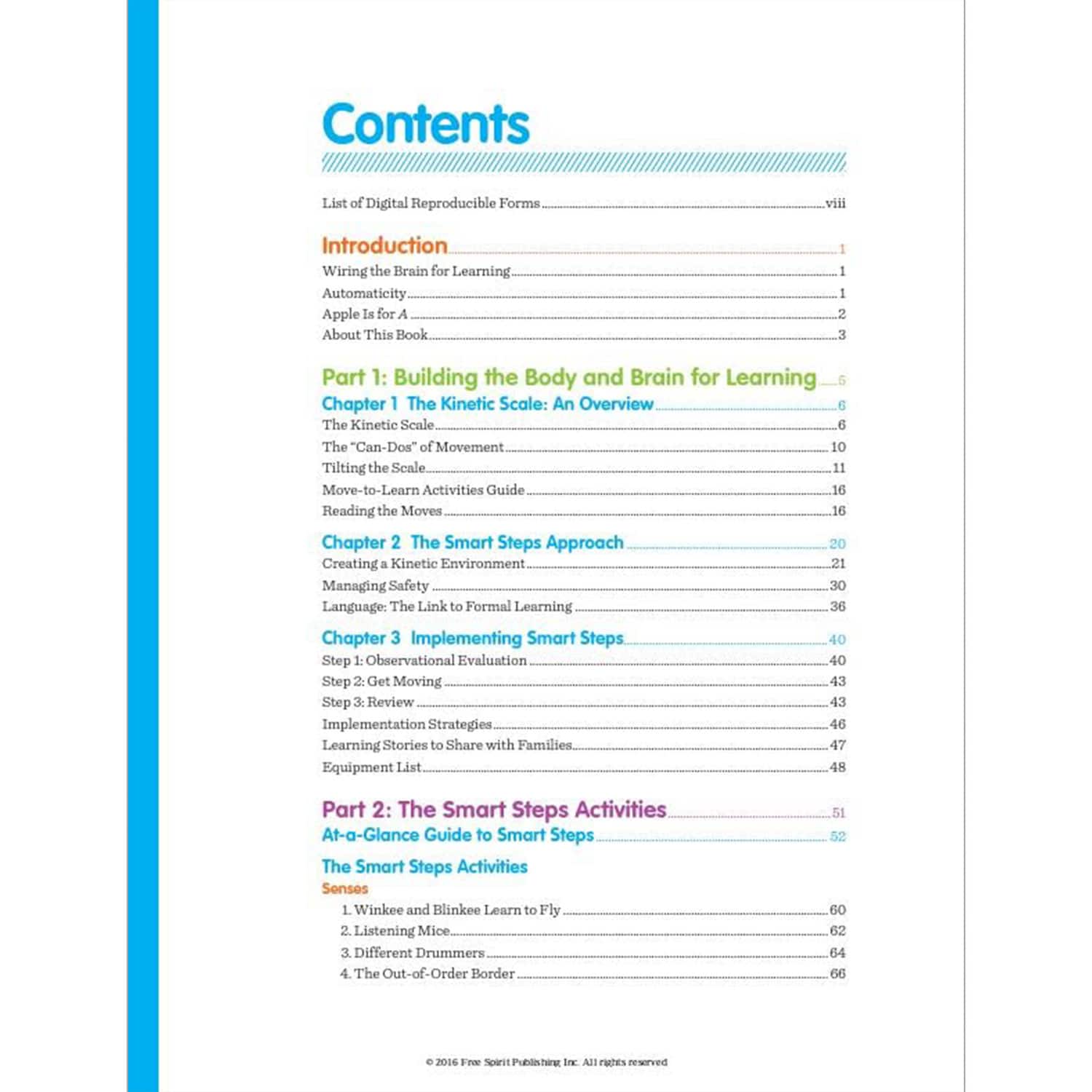 Free Spirit Publishing Move, Play & Learn Smart Steps Sequenced Activities to Build Body & Brain