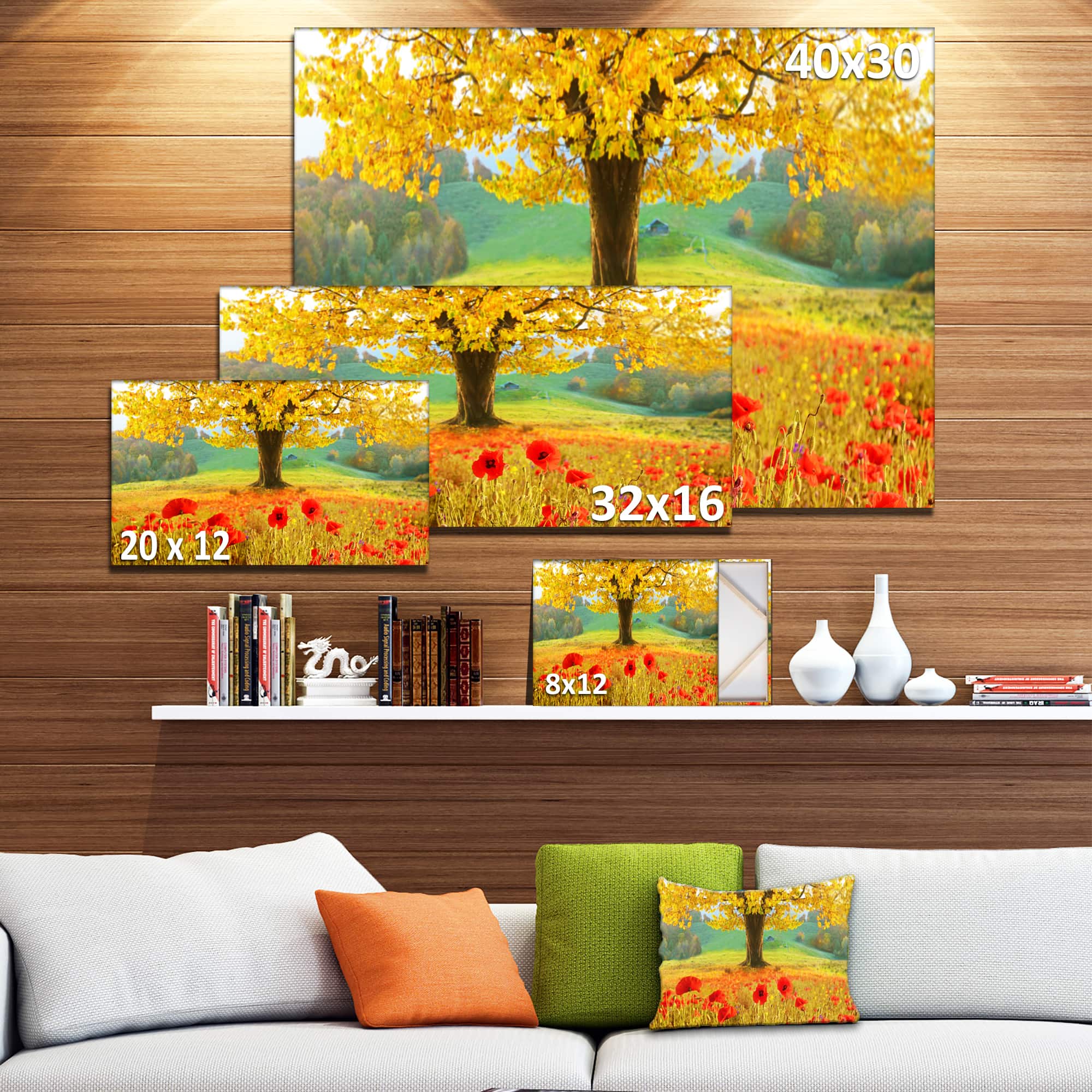 Designart - Beautiful Autumn Yellow Tree