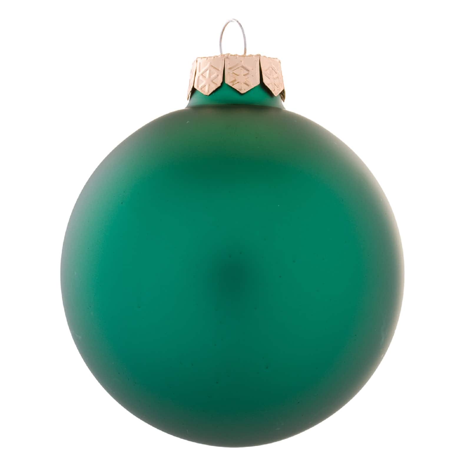 Whitehurst 40ct. 1.5" Matte Glass Christmas Ornaments