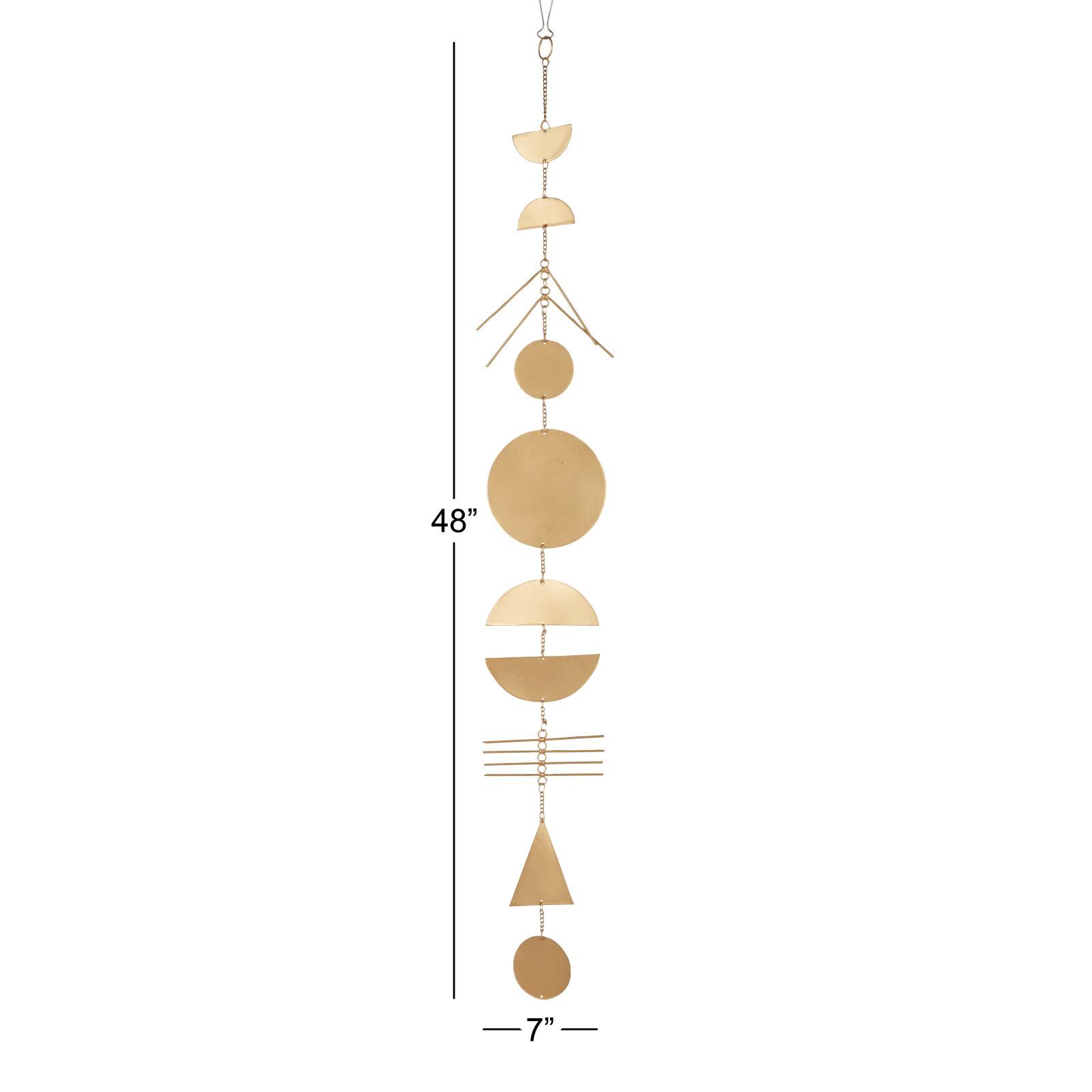 48" Gold Metal Eclectic Wind Chime, 2ct.
