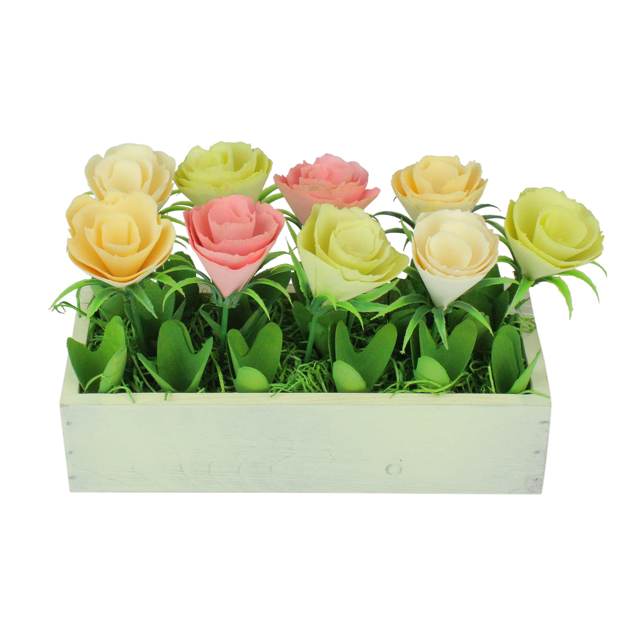 6" Springtime Artificial Flowers in Pot