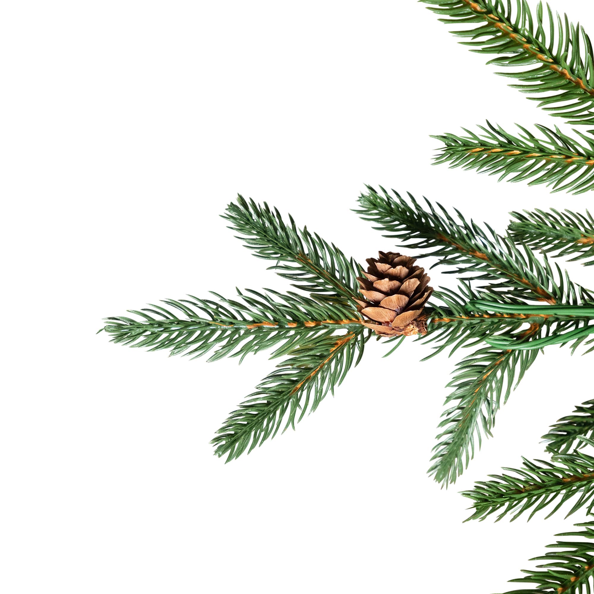 6.5ft. Pre-Lit Real Touch™ Shenandoah Pine Artificial Christmas Tree with Pinecones, Warm White LED Lights