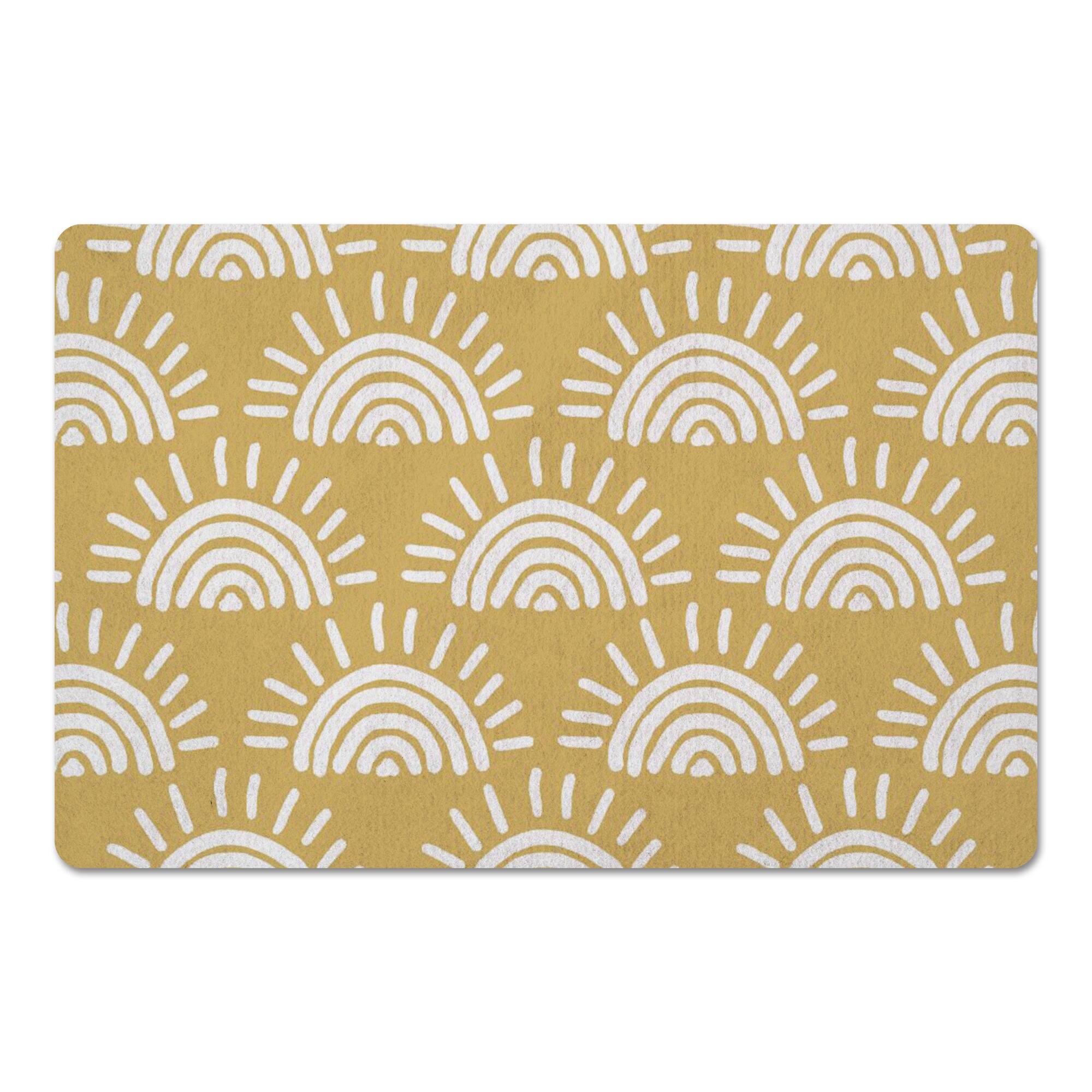 Sun Pattern Floor Mat