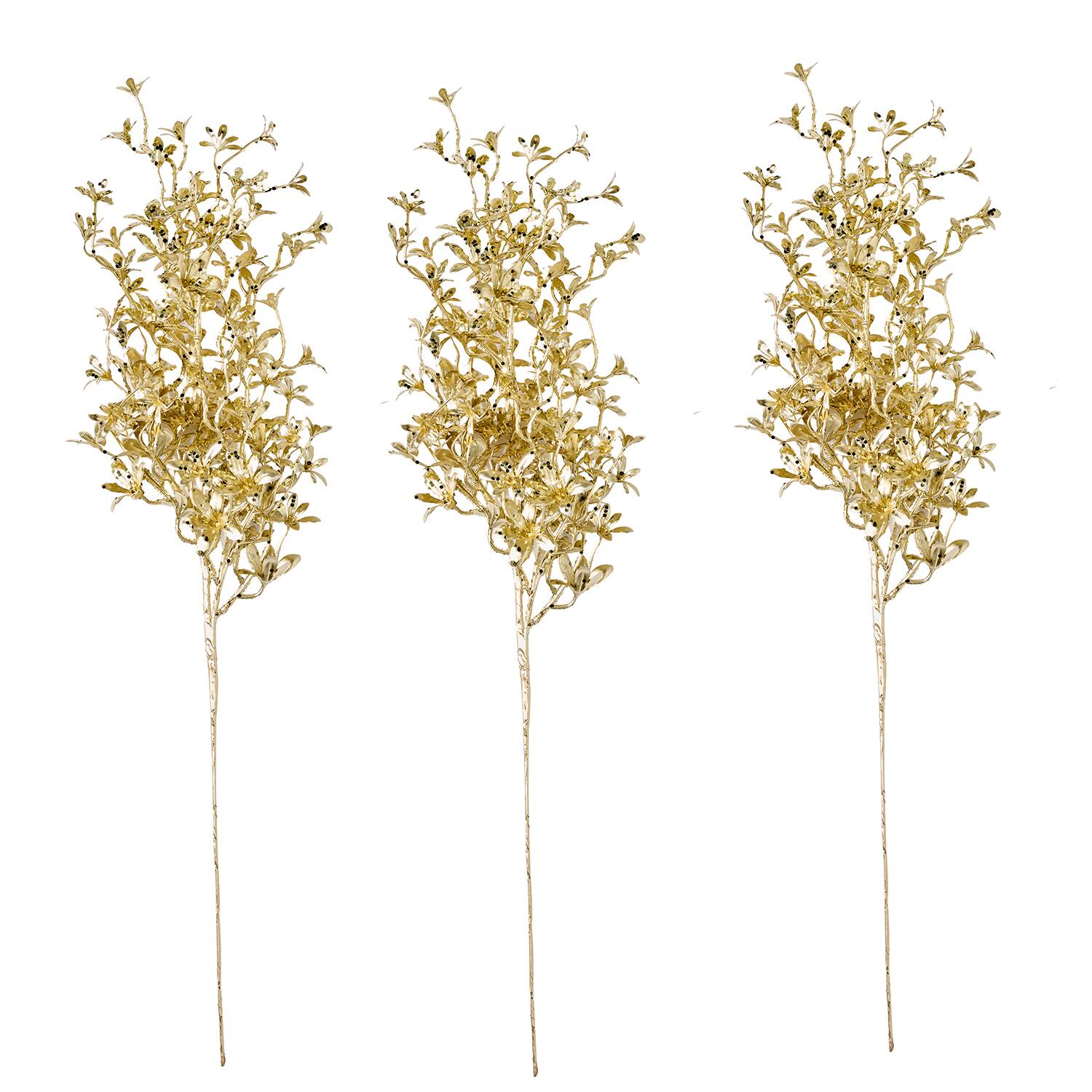 Worth Imports 28" Shiny Metallic Boxwood Sprays, 3ct.