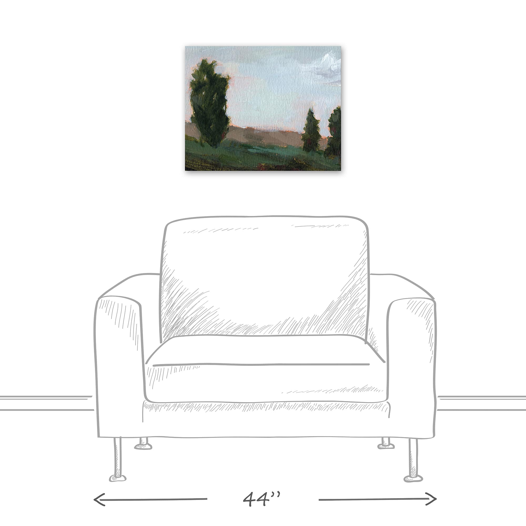 Mountain Pines 20" x 16" Canvas Wall Art