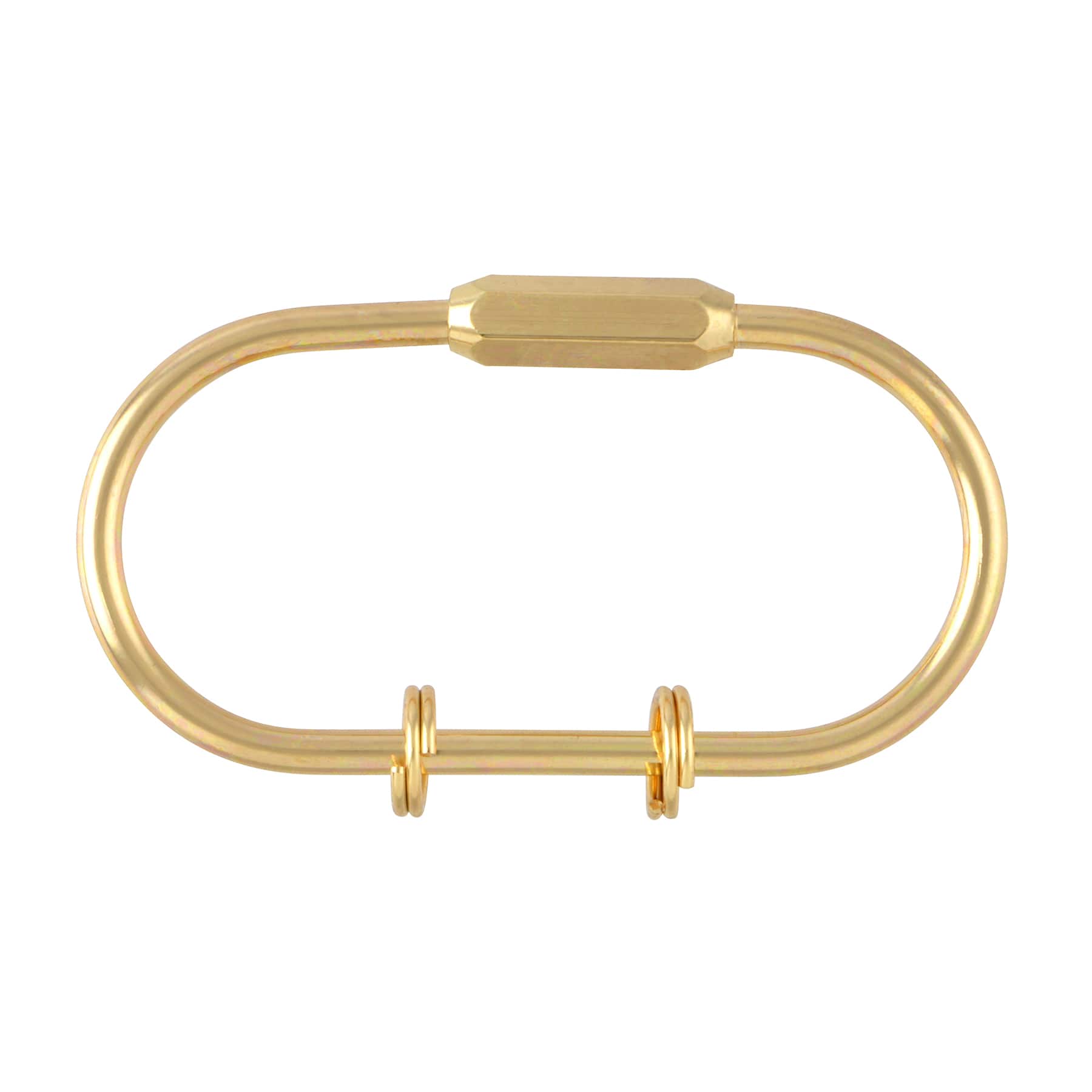 Gold Oval Clasp Charm Connector by Bead Landing™