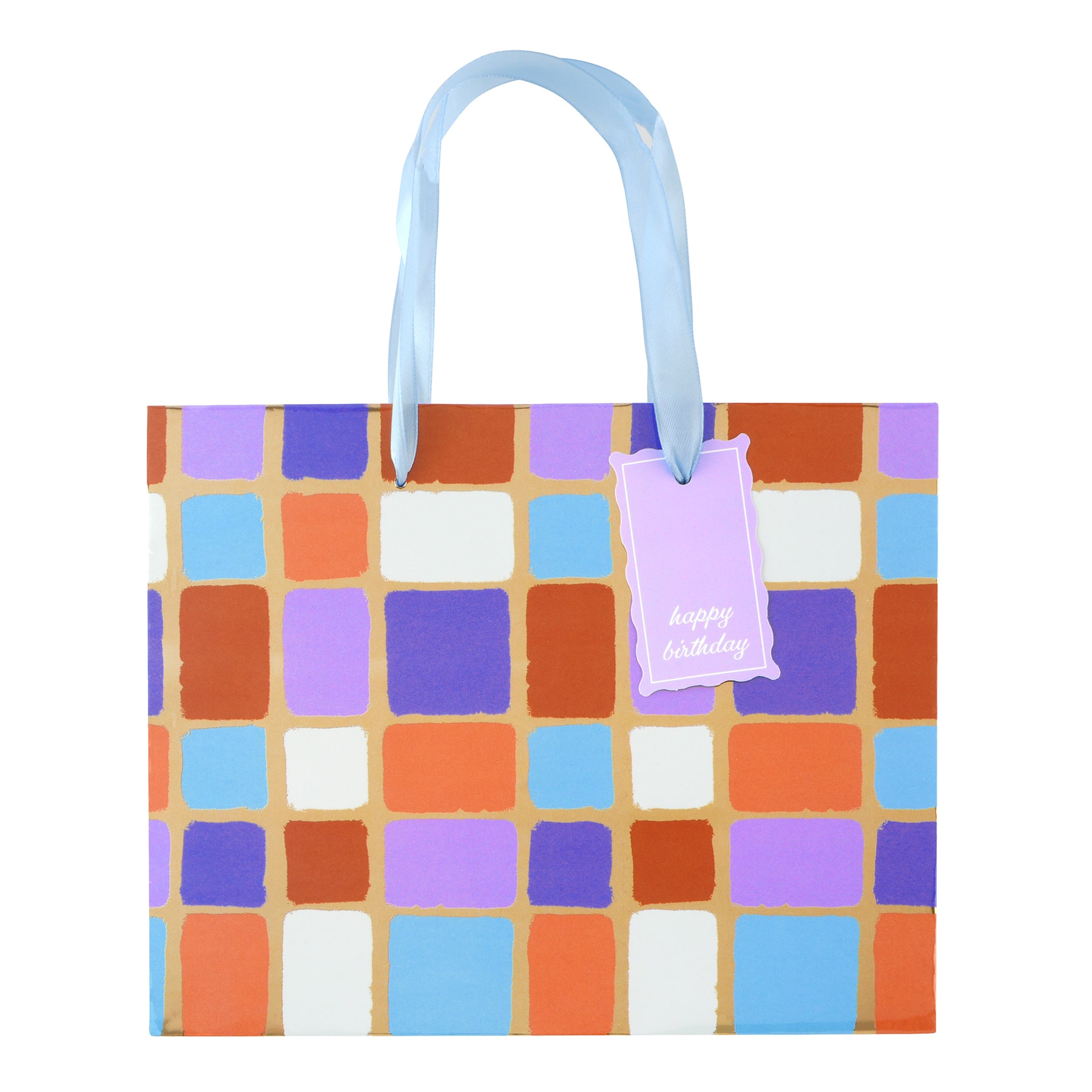 Medium Multicolor Tiles Gift Bag by Celebrate It™
