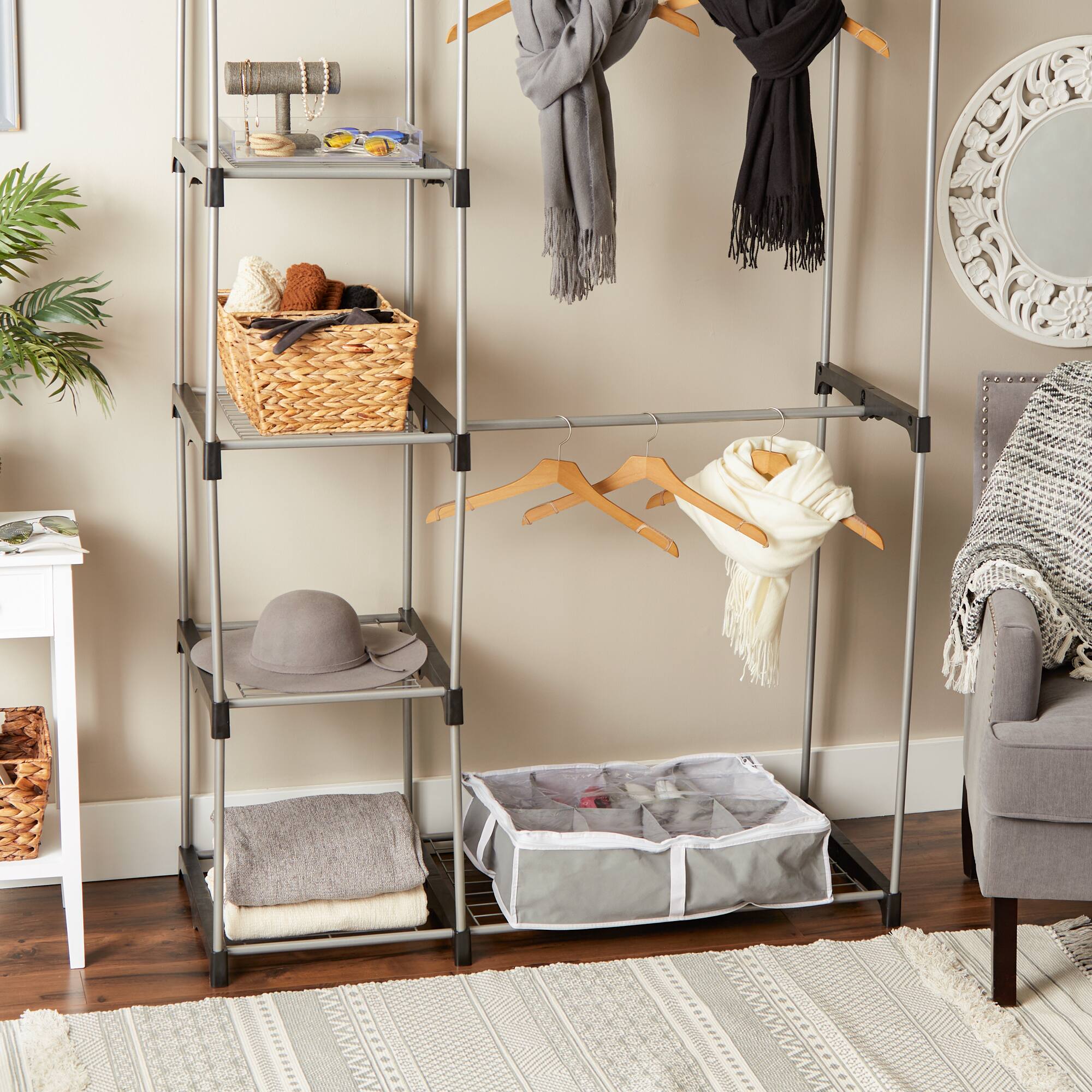 DII® Gray 8 Shoes Soft Storage