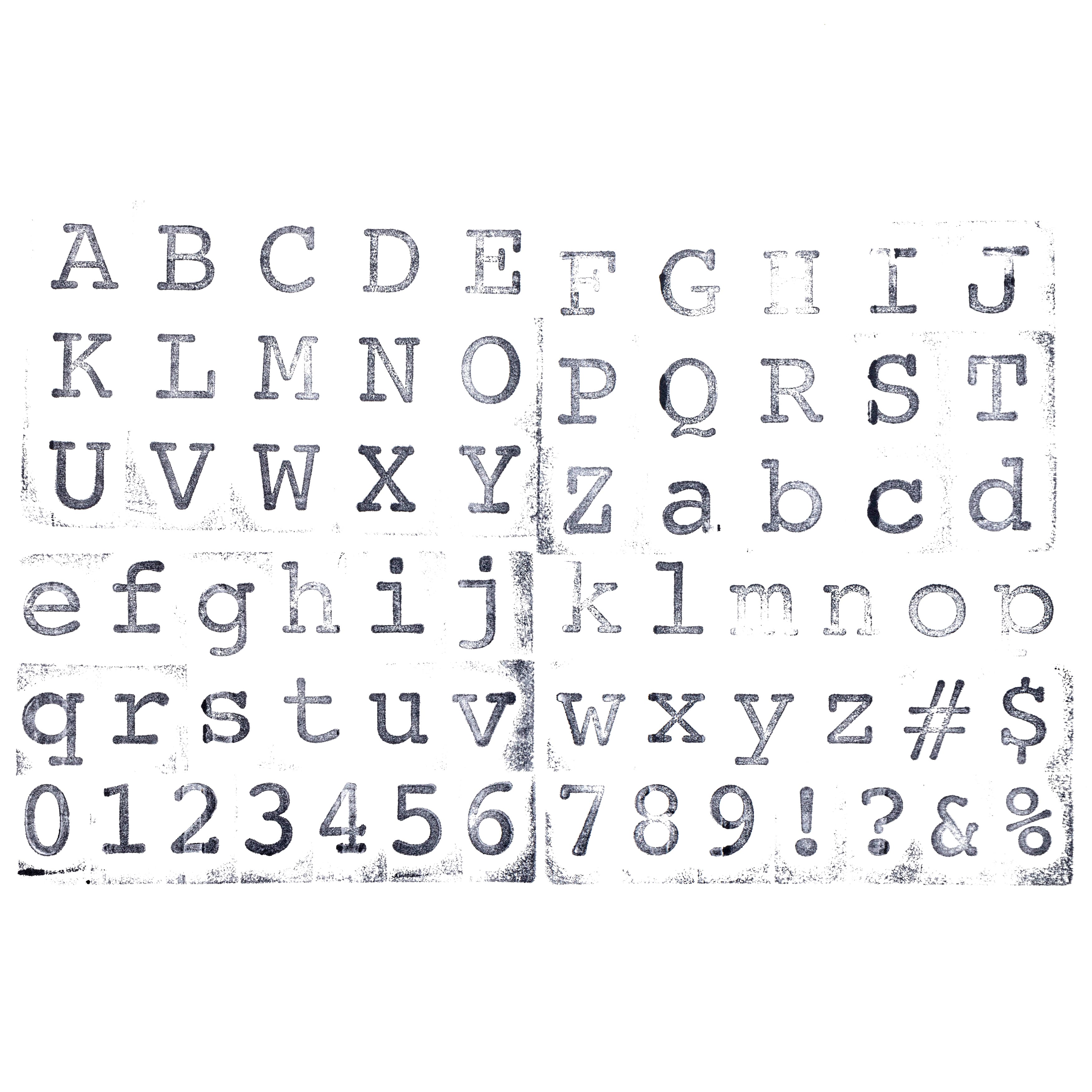 6 Pack: Block Alphabet & Numbers Wood Stamp Set by Recollections™