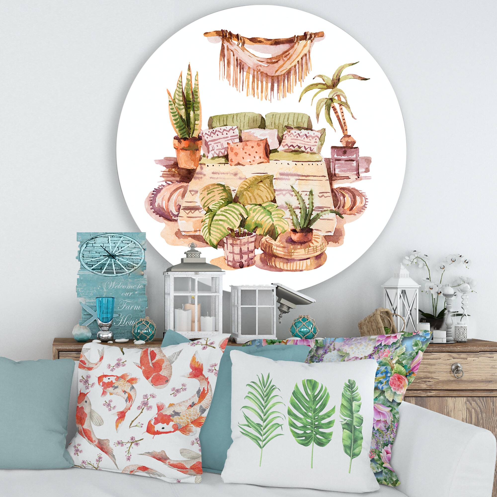Designart - Indoor House Plants Urban Jungle IV