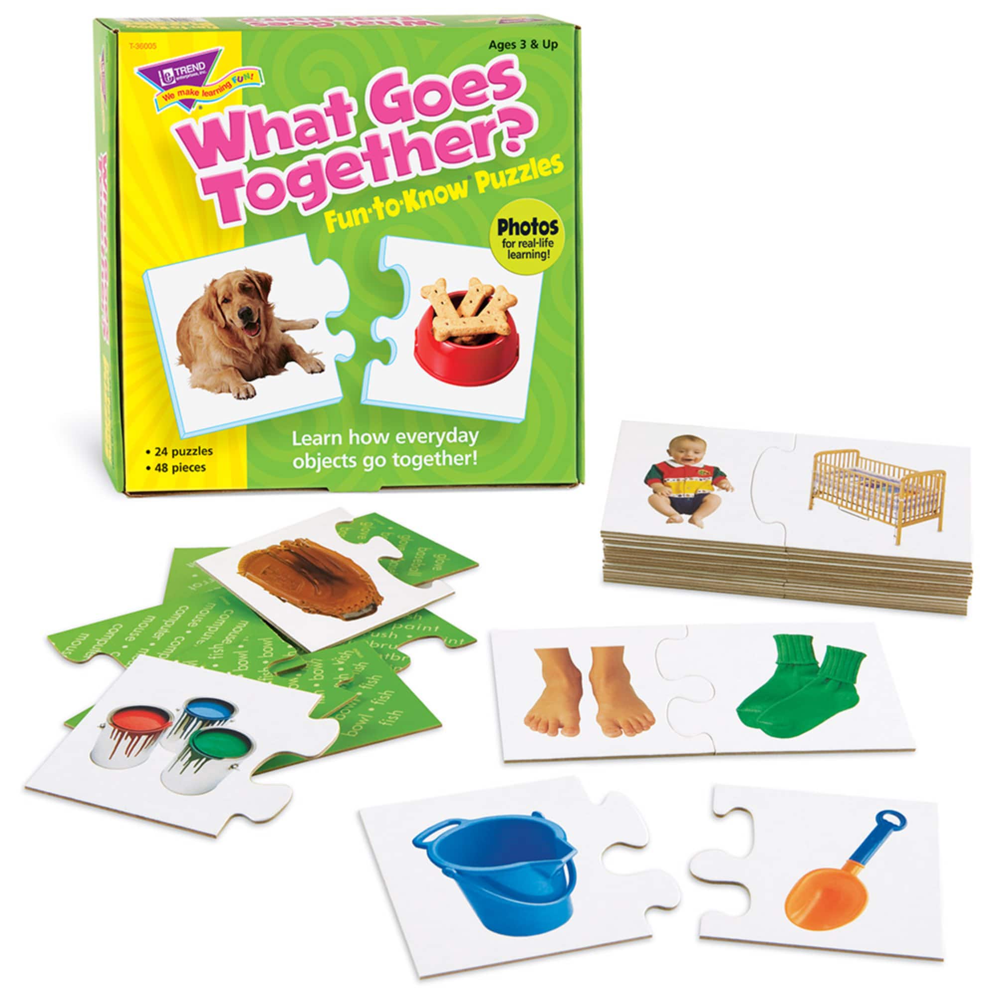 Trend Enterprises® What Goes Together? Fun-to-Know Puzzles