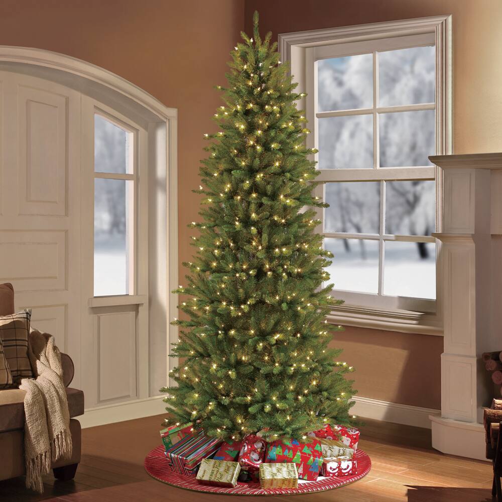 6 Pack: 4.5ft. Pre-Lit Slim Fraser Fir Artificial Christmas Tree, Clear Lights