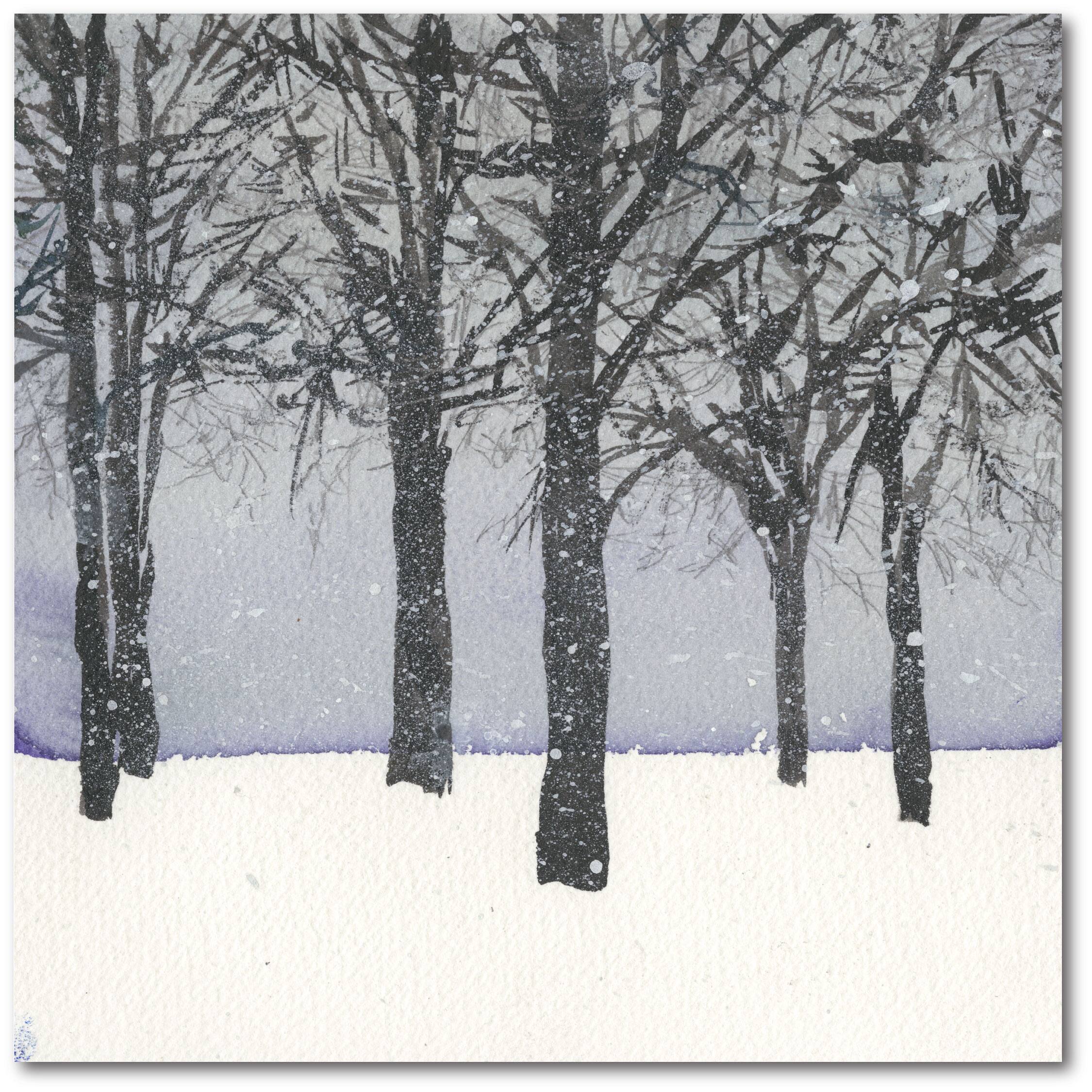 Courtside Market® Winter Snowfall I Gallery-Wrapped Canvas Wall Art