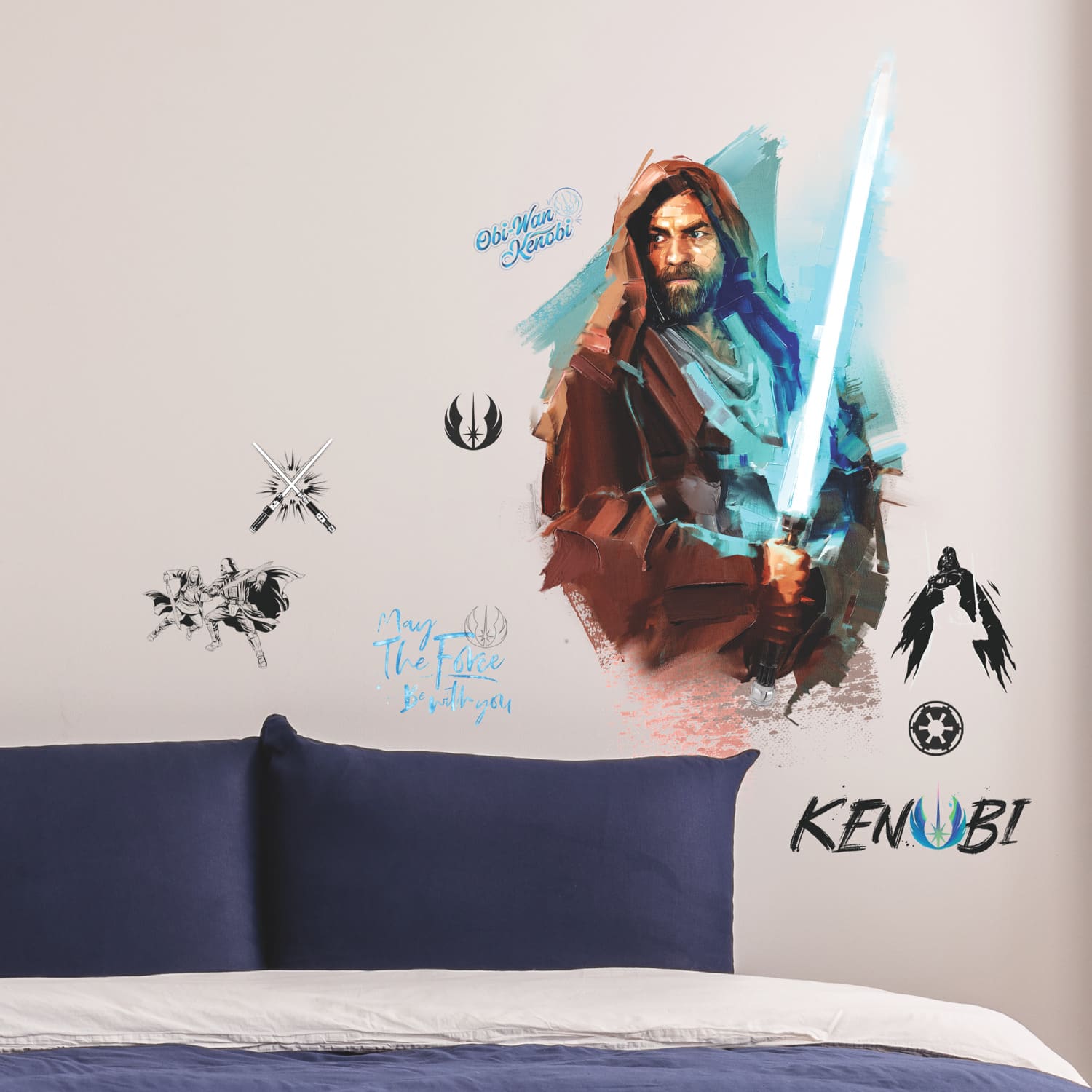 RoomMates Obi Wan Kenobi Painted Peel & Stick Giant Wall Decals