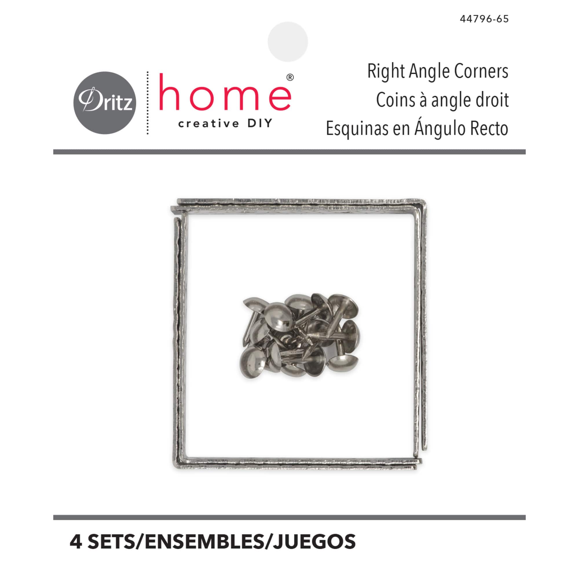 Dritz Home Nickel Textured Right Angle Corners
