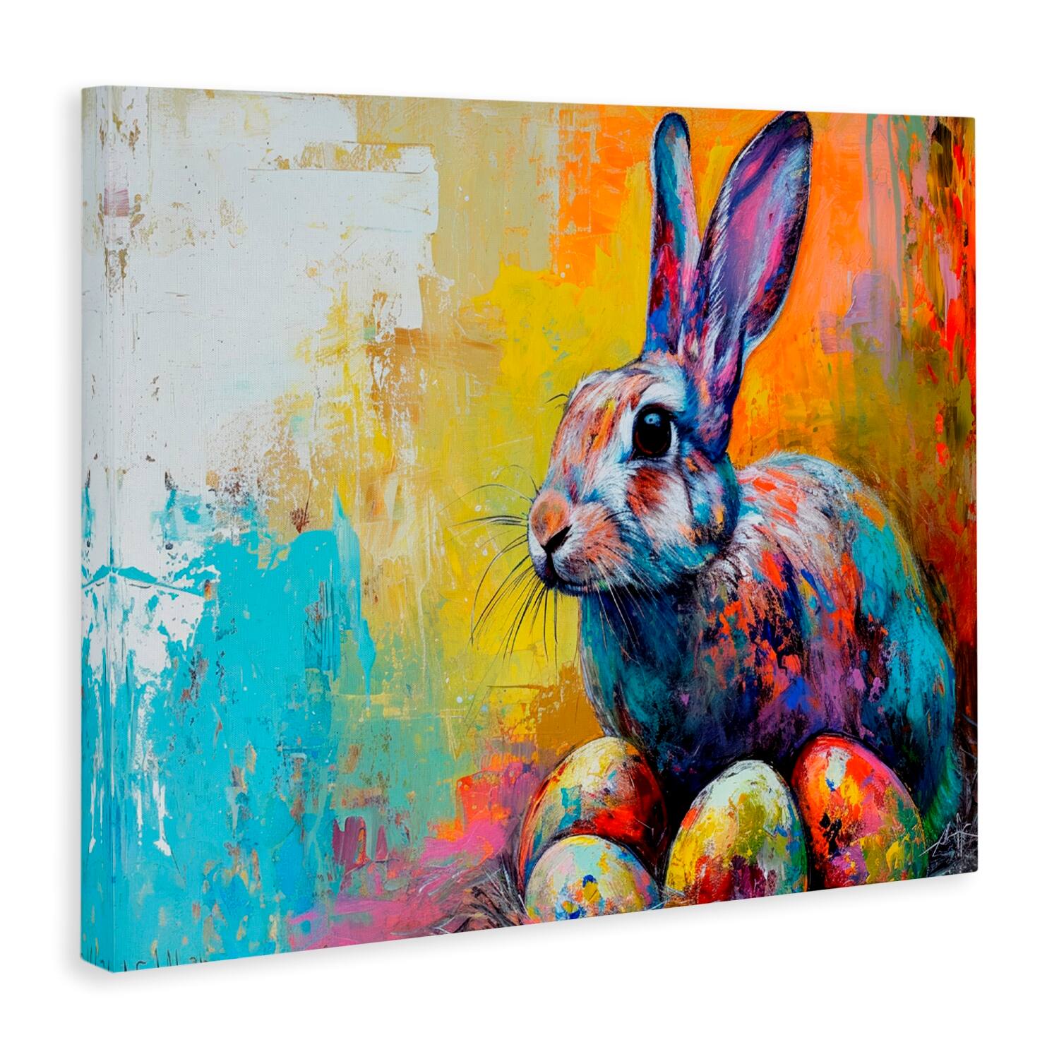 Stupell Industries Easter Joy Abstract Canvas Wall Art, Size: 48