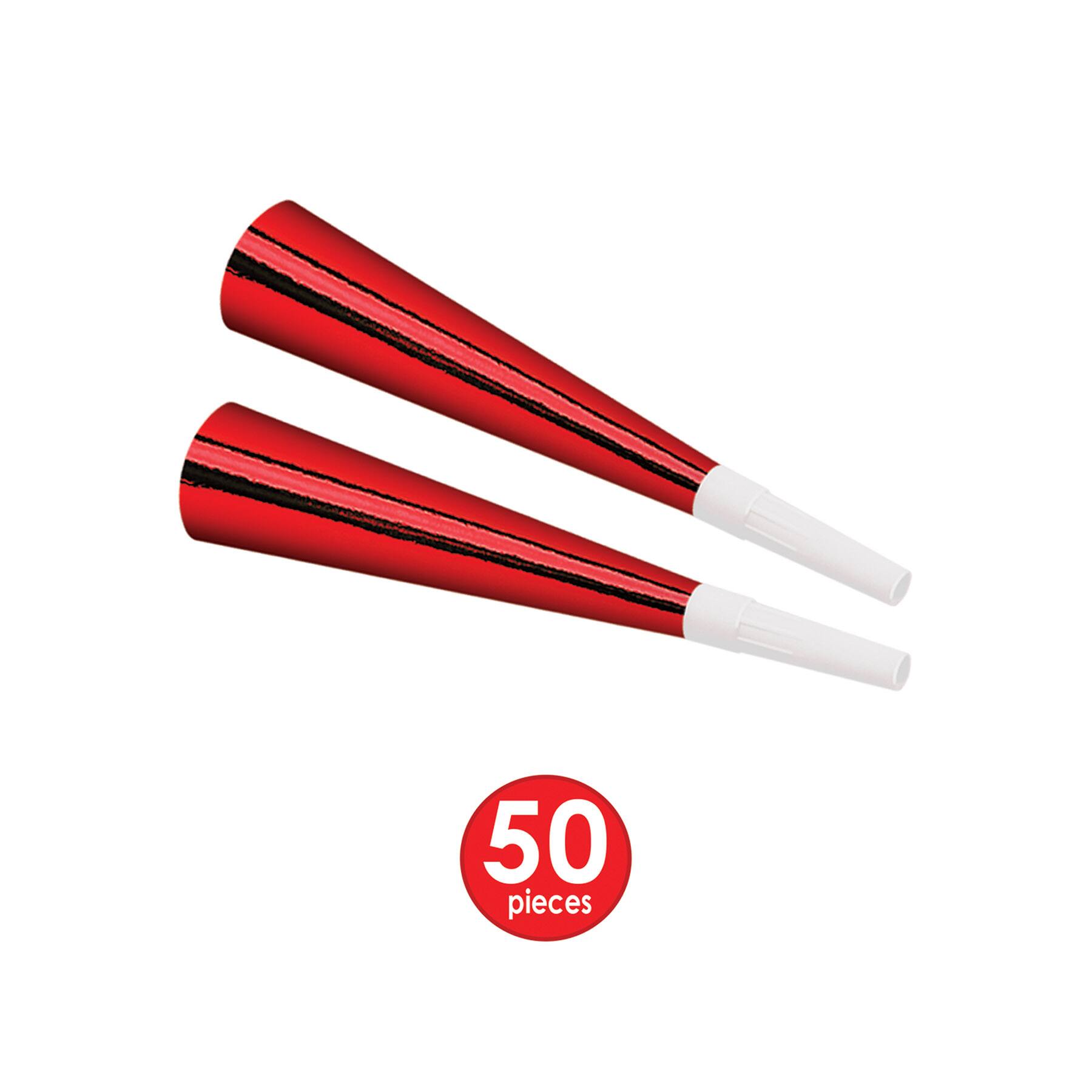 Beistle Red & Silver New Year Simply Party Favor Kit for 50