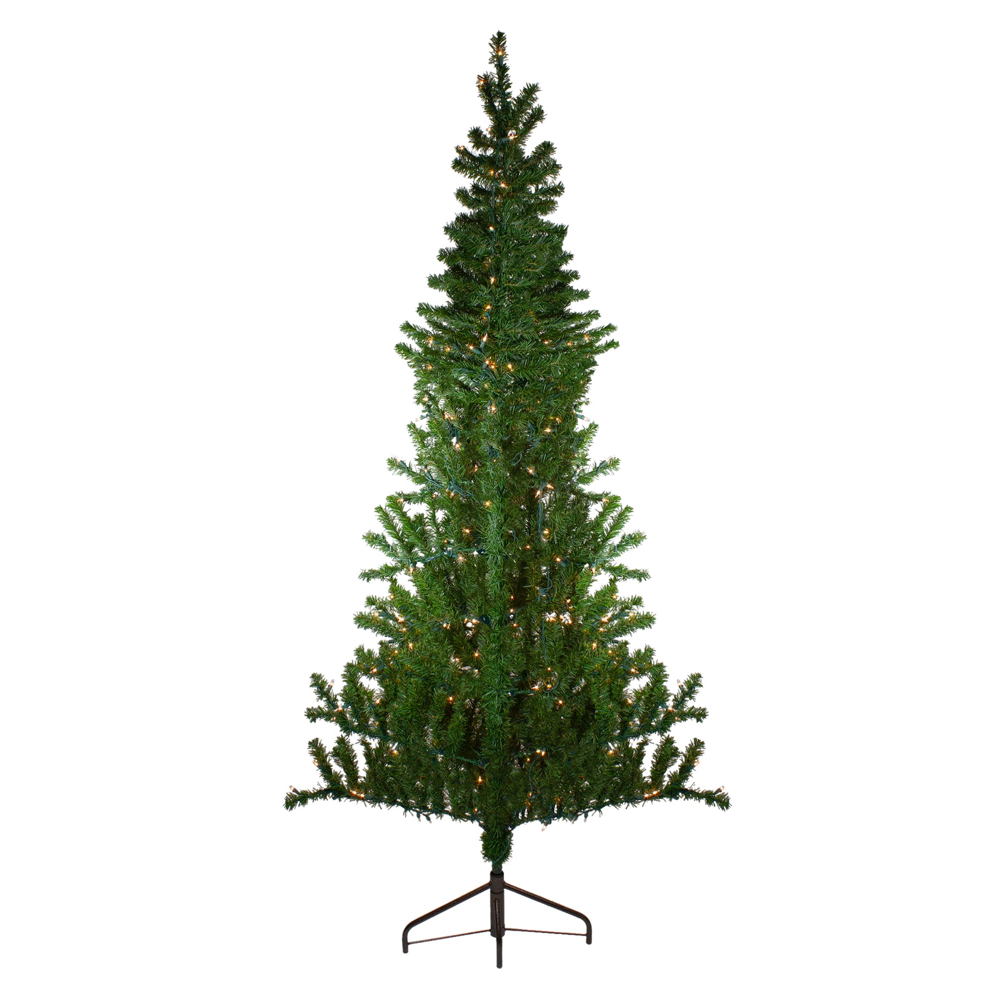 7.5ft. Pre-Lit Medium Canadian Pine Artificial Christmas Wall Tree, Clear Lights