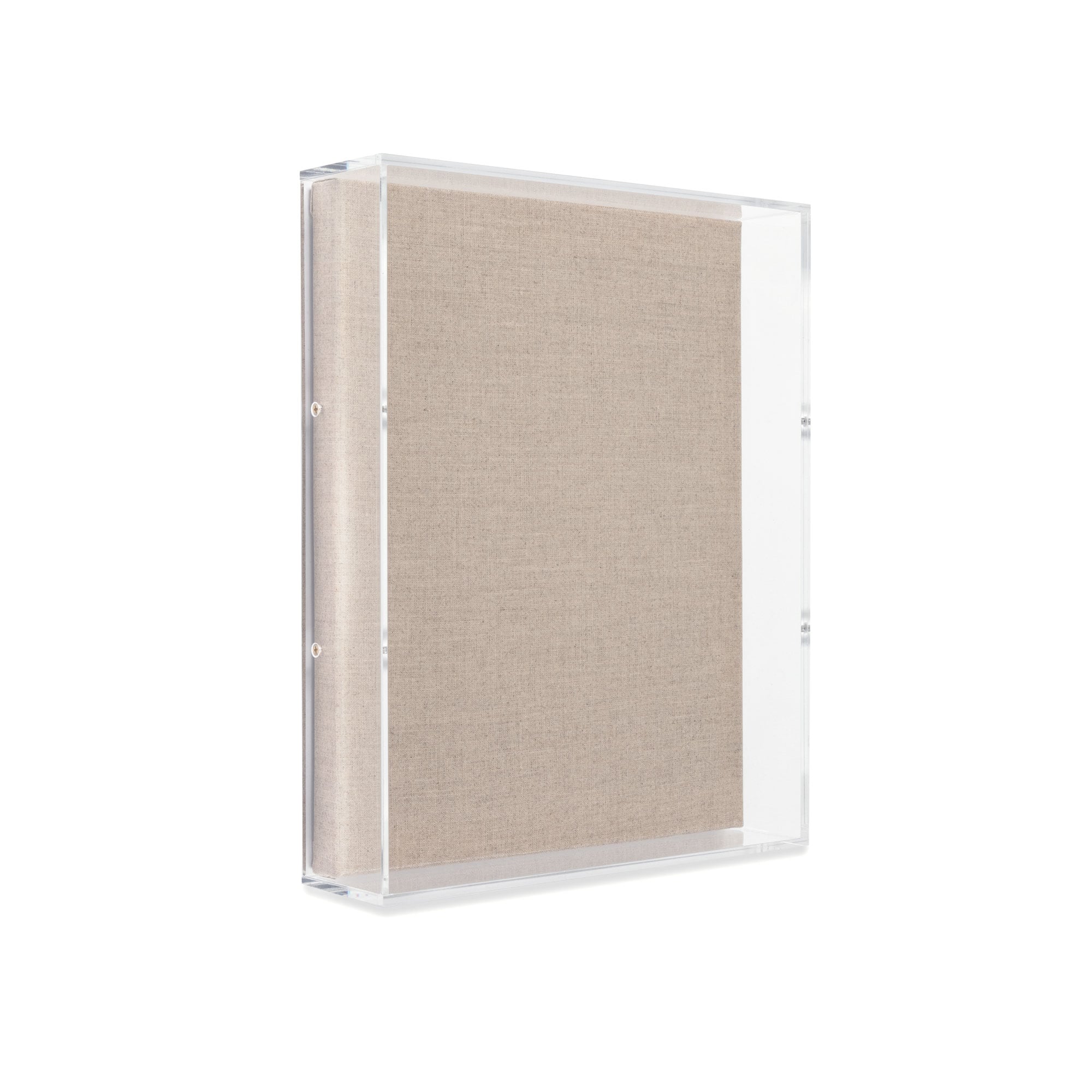 Wexel Art UV Grade Acrylic Shadowbox 3" Depth with Beige Linen Canvas