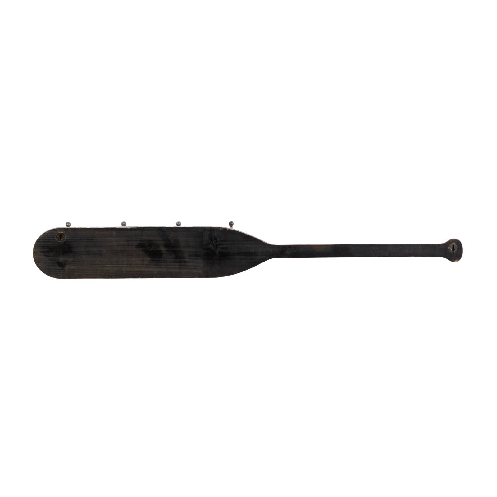 48" Brown Wood Coastal Wall Hooks