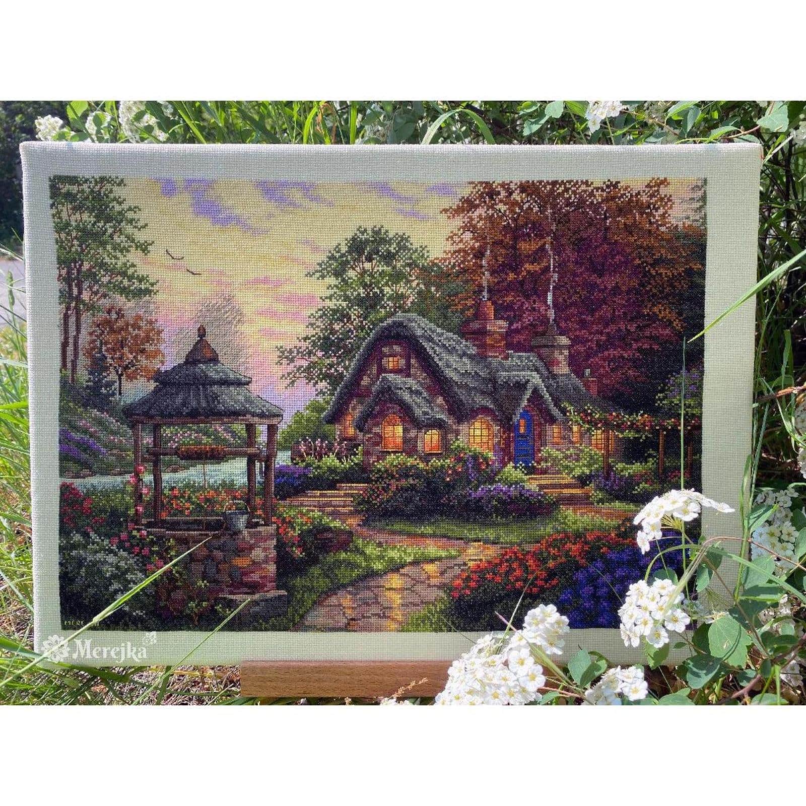 Merejka Make a Wish Cottage Counted Cross Stitch Kit