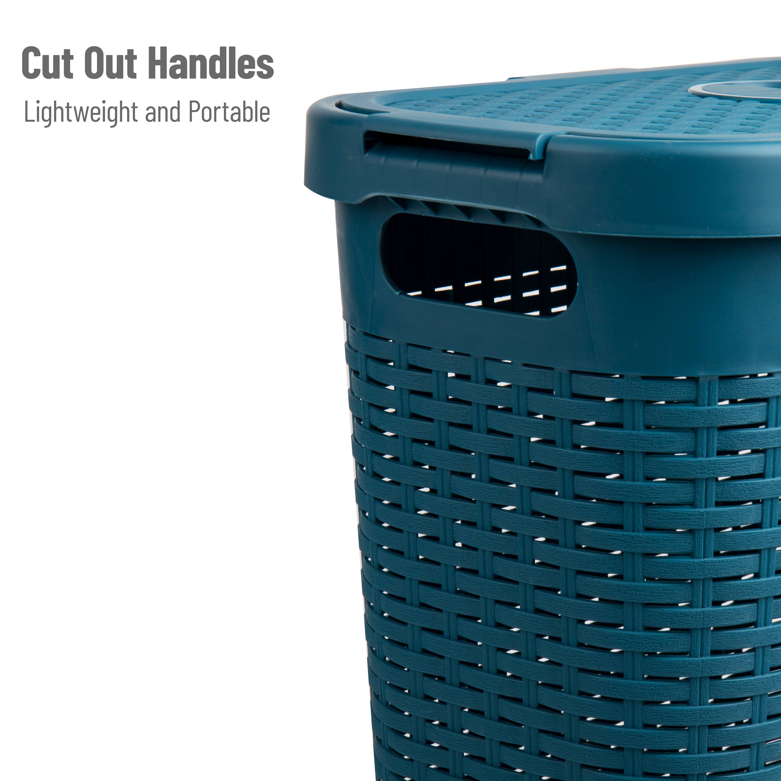 Mind Reader 23.5" Plastic Slim Laundry Hamper