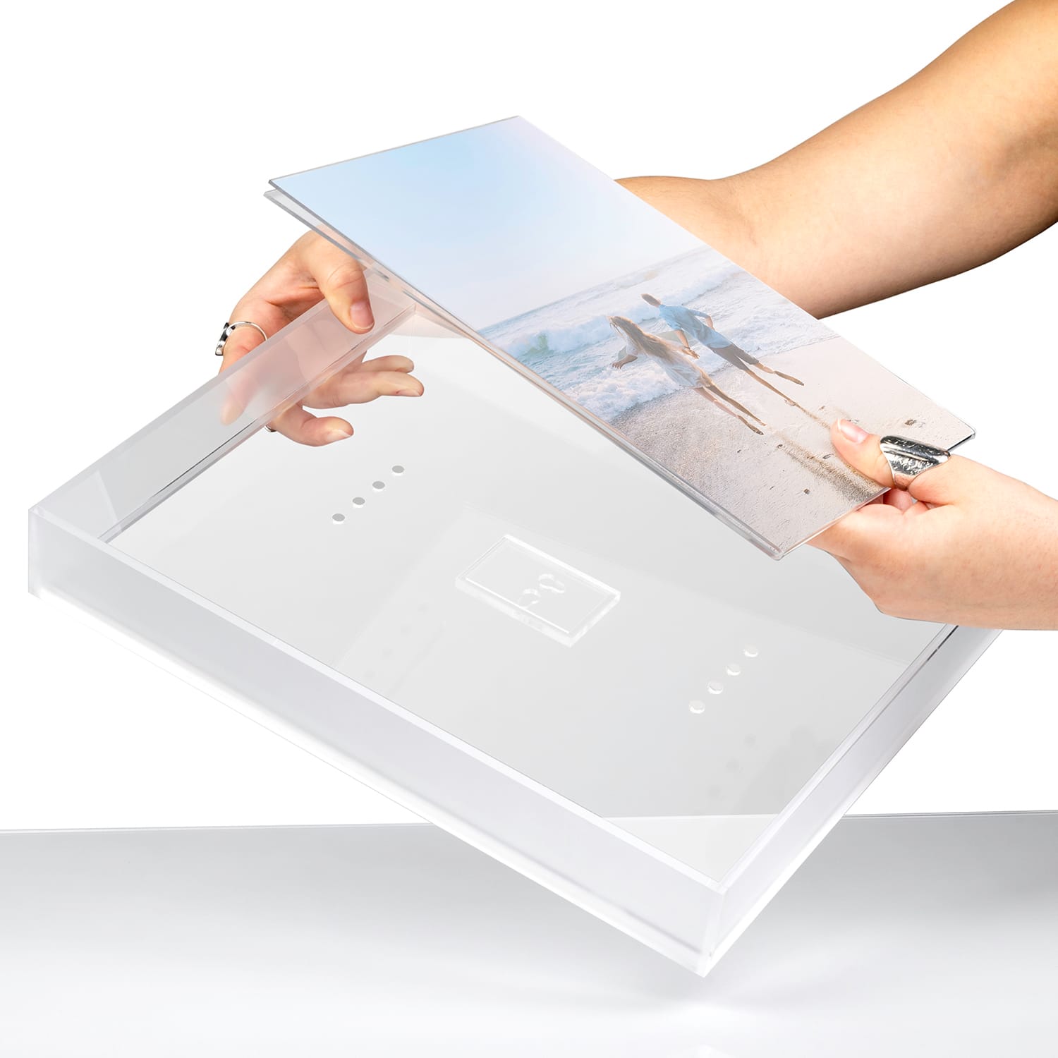 Wexel Art Frost Float Frame with Magnetic Photo Holder