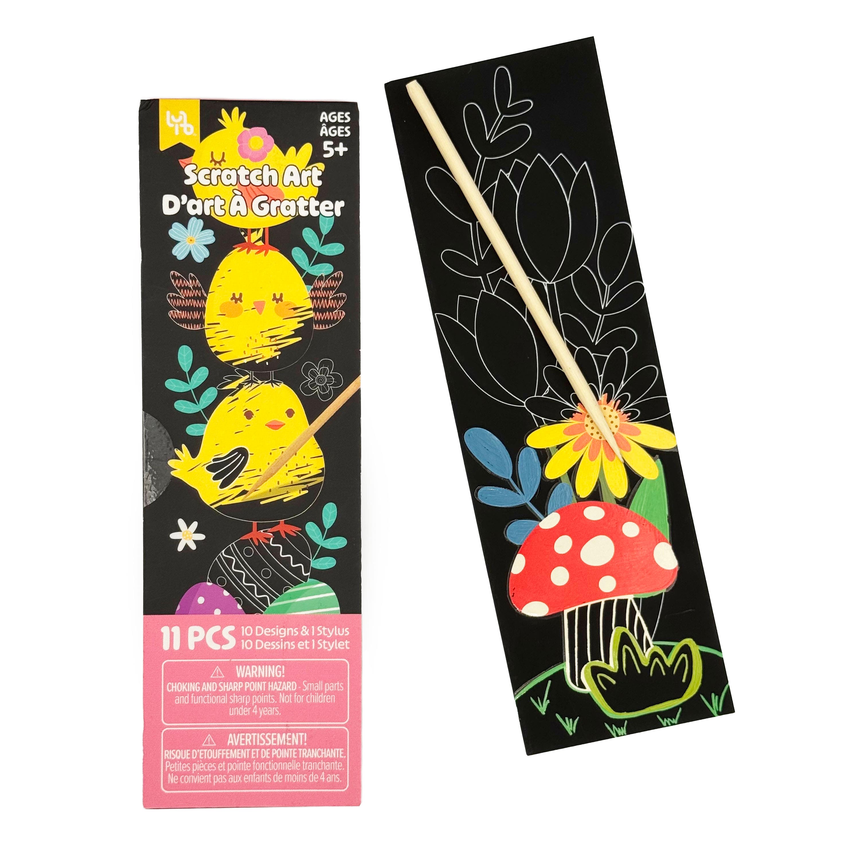 Little Yellow Bicycle® Chick Bookmark Scratch Art Kit
